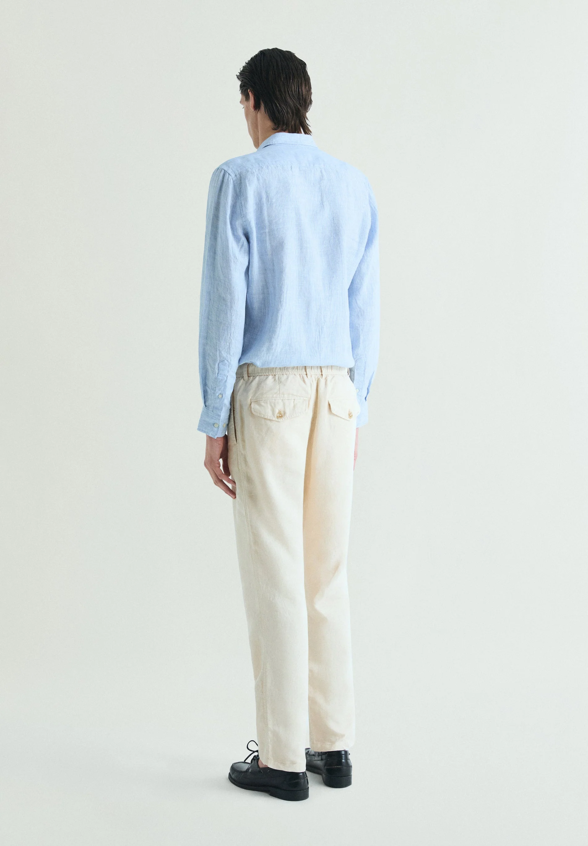 RELAXED FIT LINEN TROUSERS - Image 5