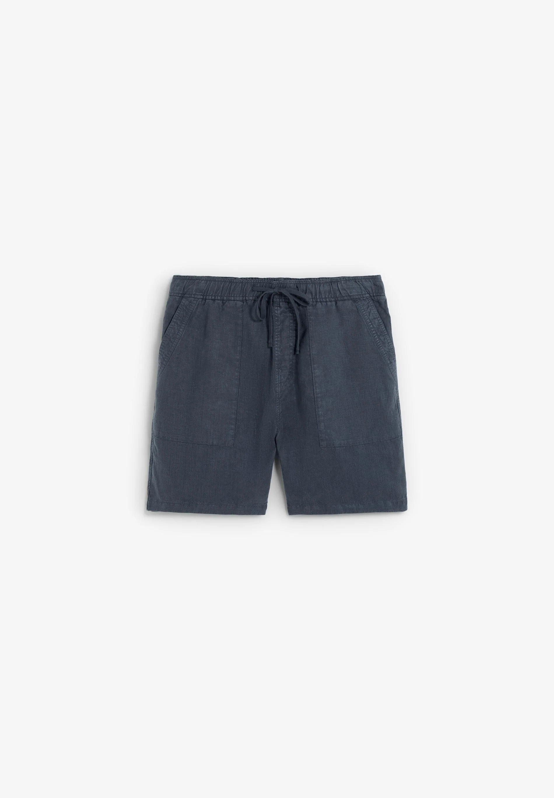LINEN BERMUDA SHORTS WITH VISIBLE SEAMS - Image 4