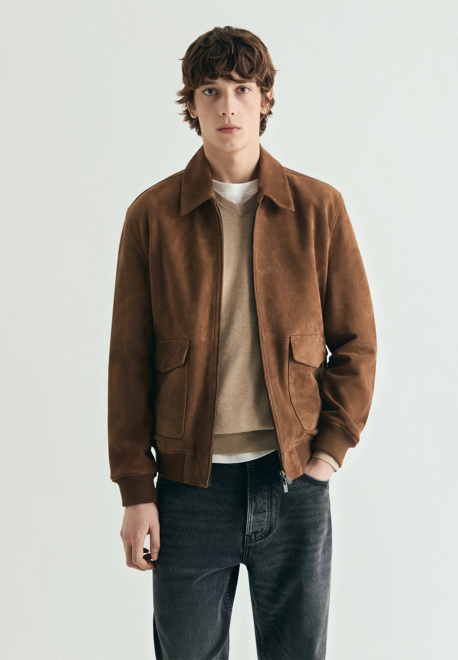 SUEDE BOMBER JACKET - Image 3