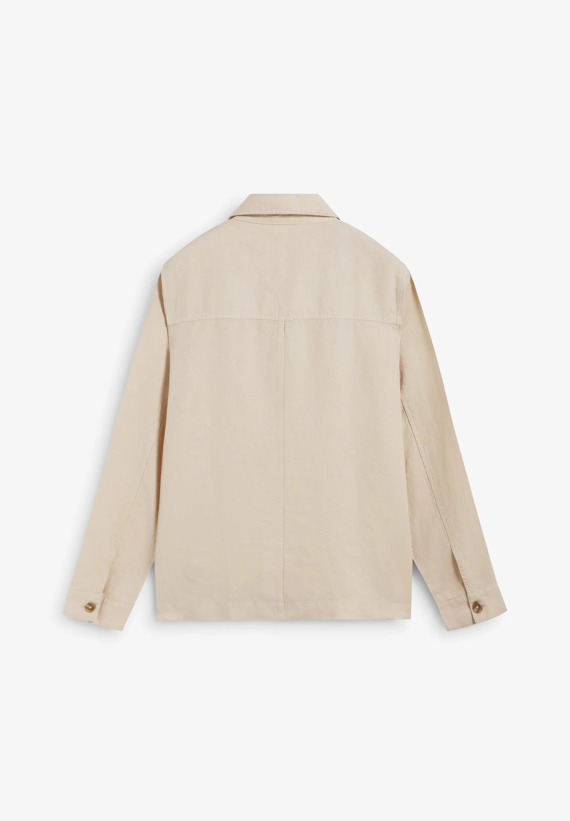 LINEN OVERSHIRT WITH POCKETS - Image 5