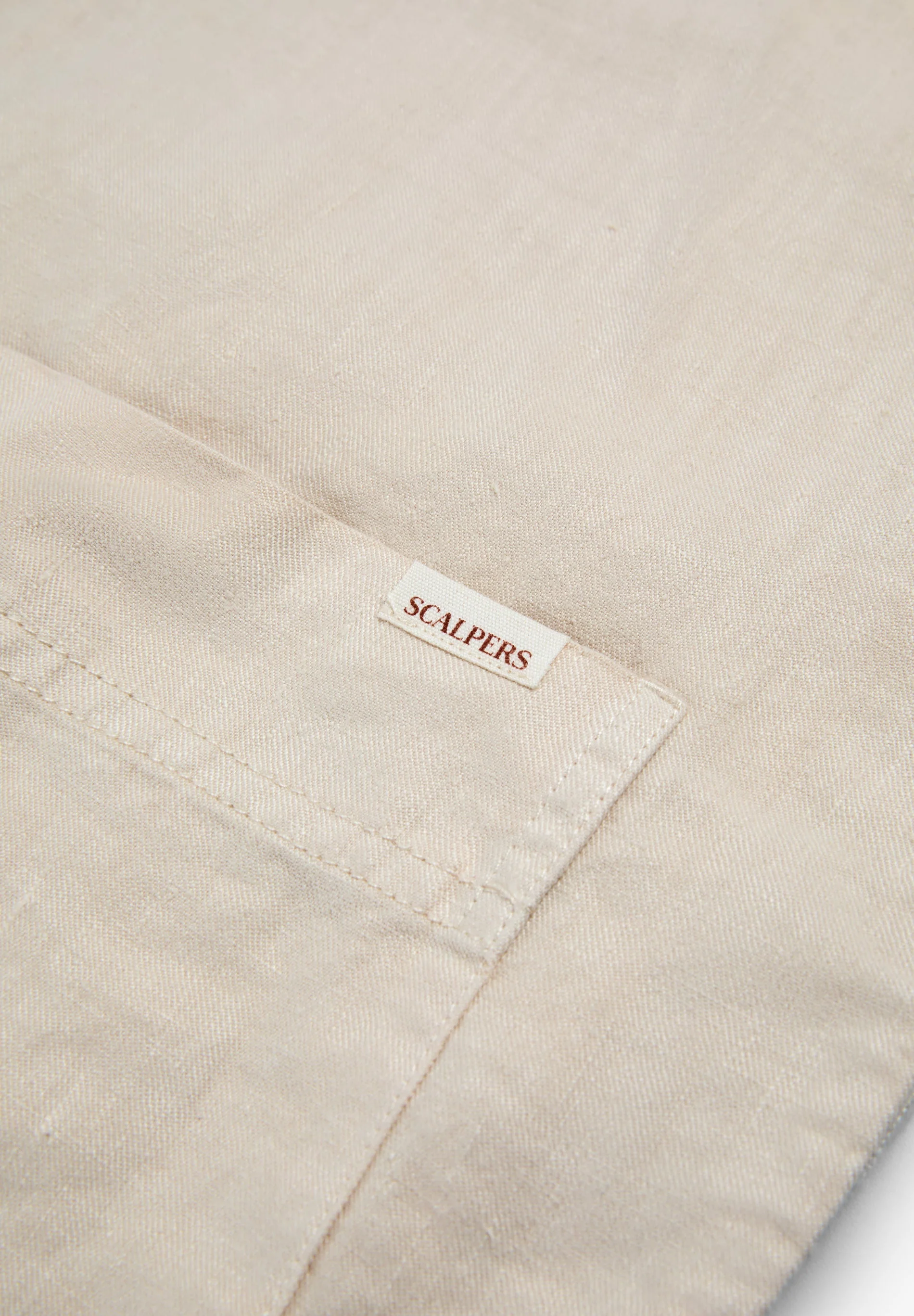 LINEN OVERSHIRT WITH POCKETS - Image 8