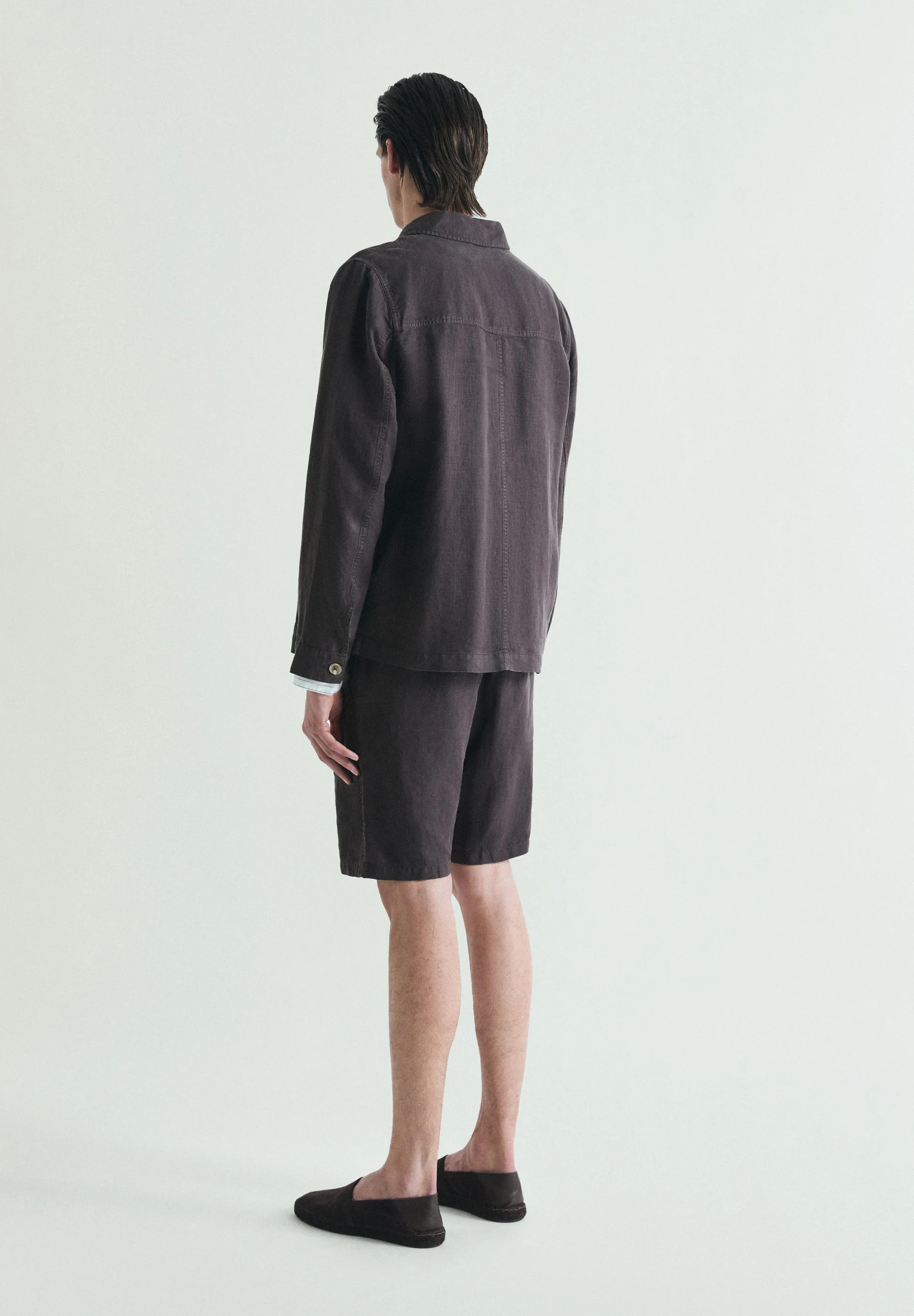 LINEN OVERSHIRT WITH POCKETS - Image 5