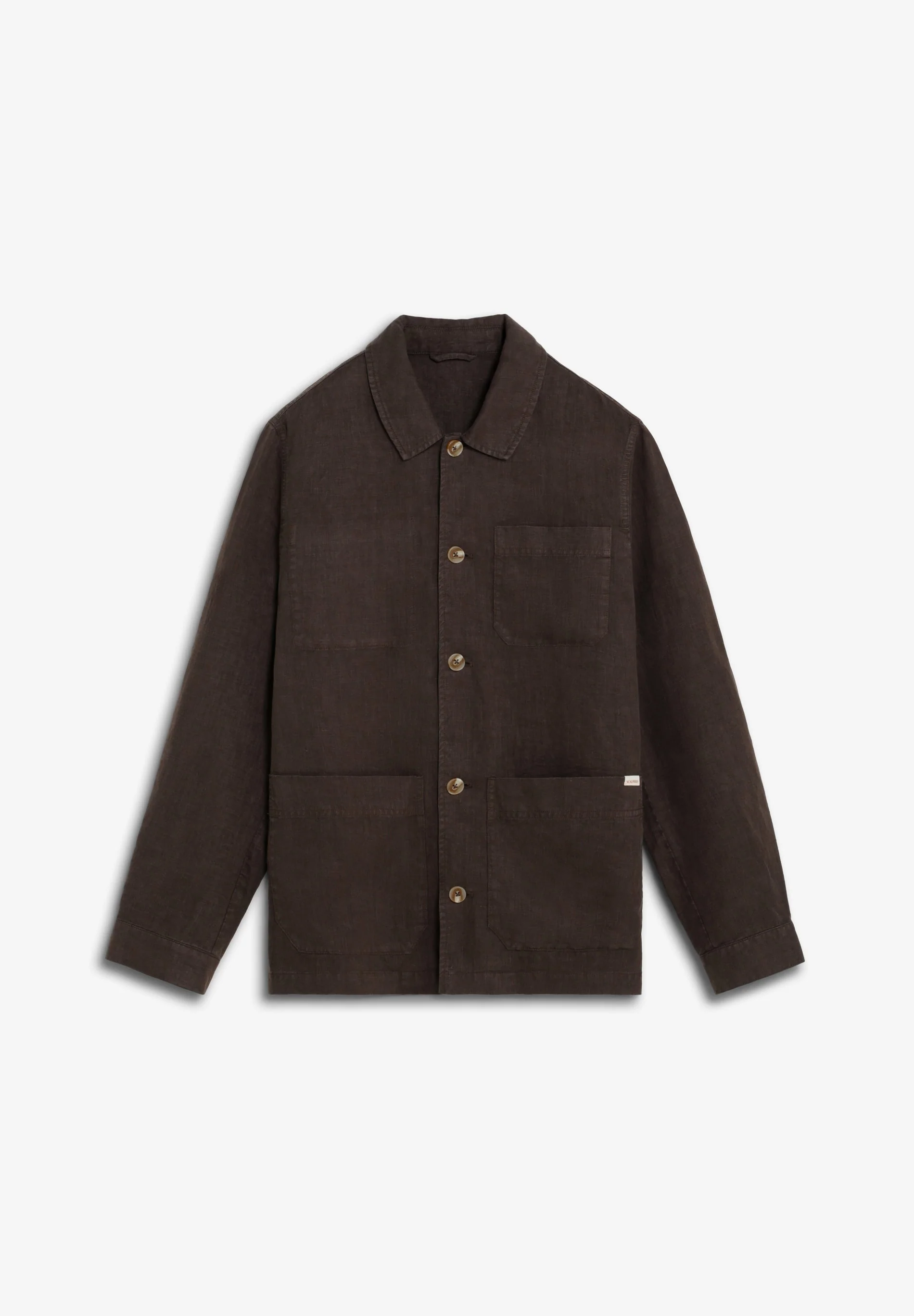 LINEN OVERSHIRT WITH POCKETS - Image 6