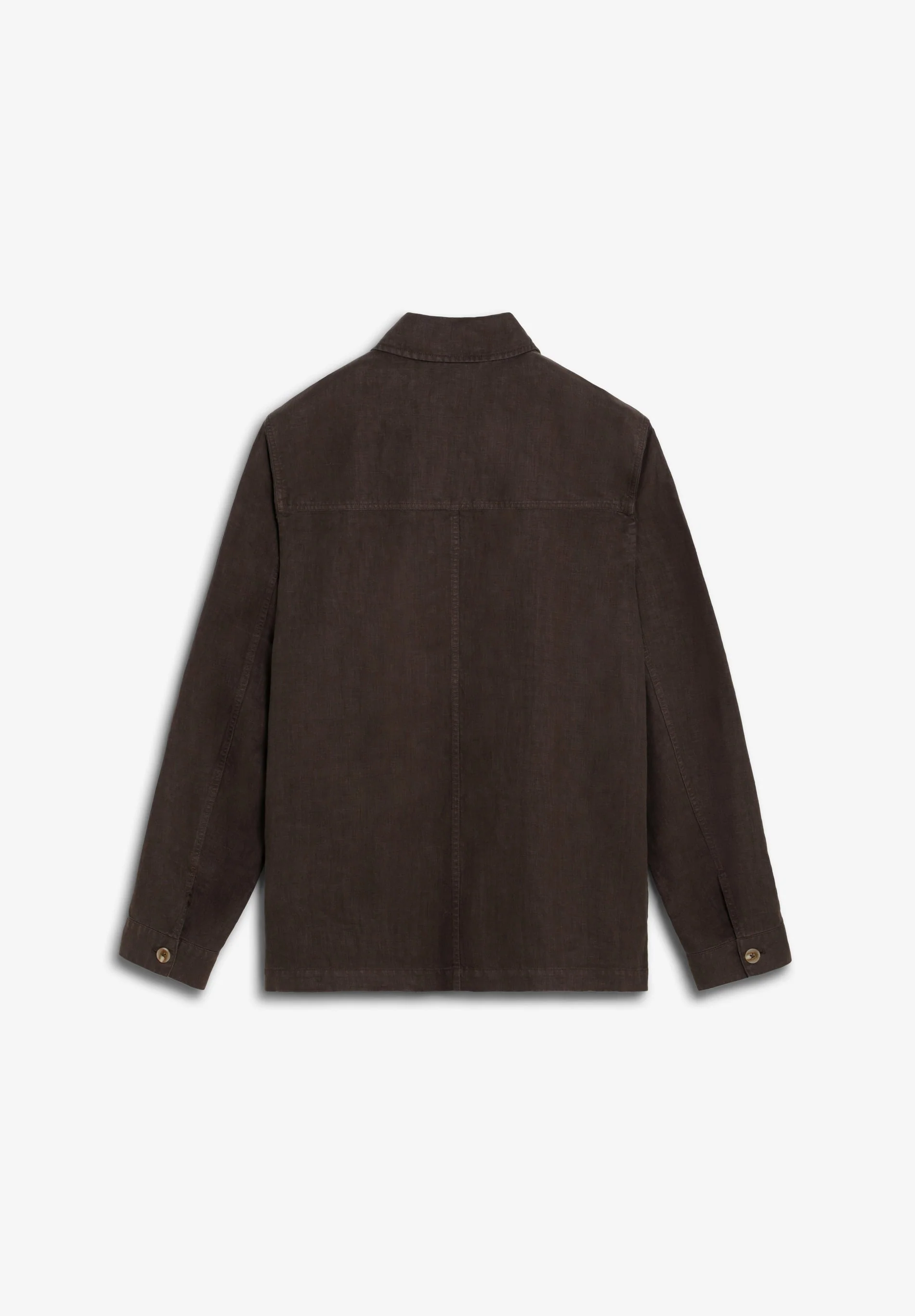 LINEN OVERSHIRT WITH POCKETS - Image 7