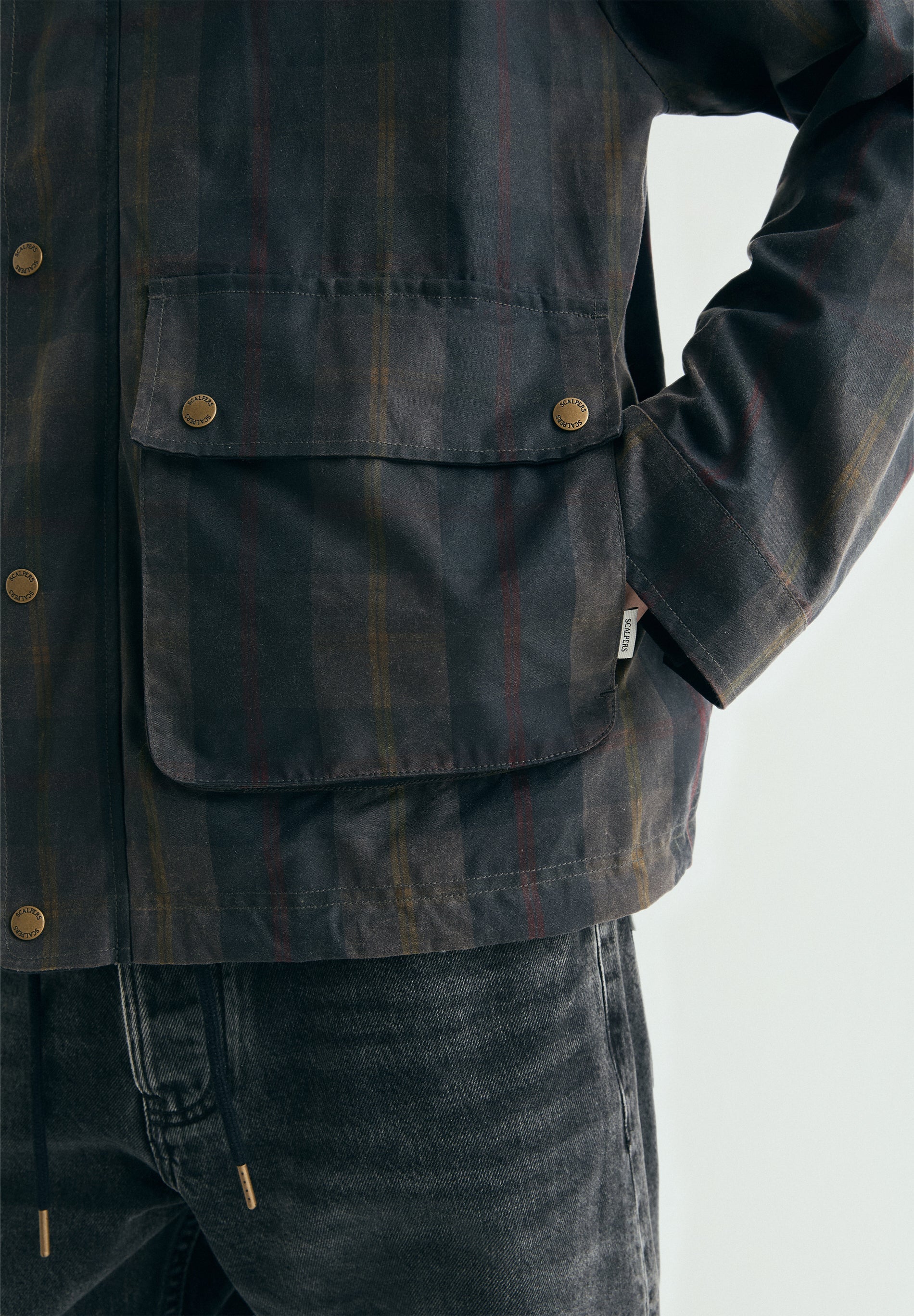 CHECK WAXED JACKET - Image 8