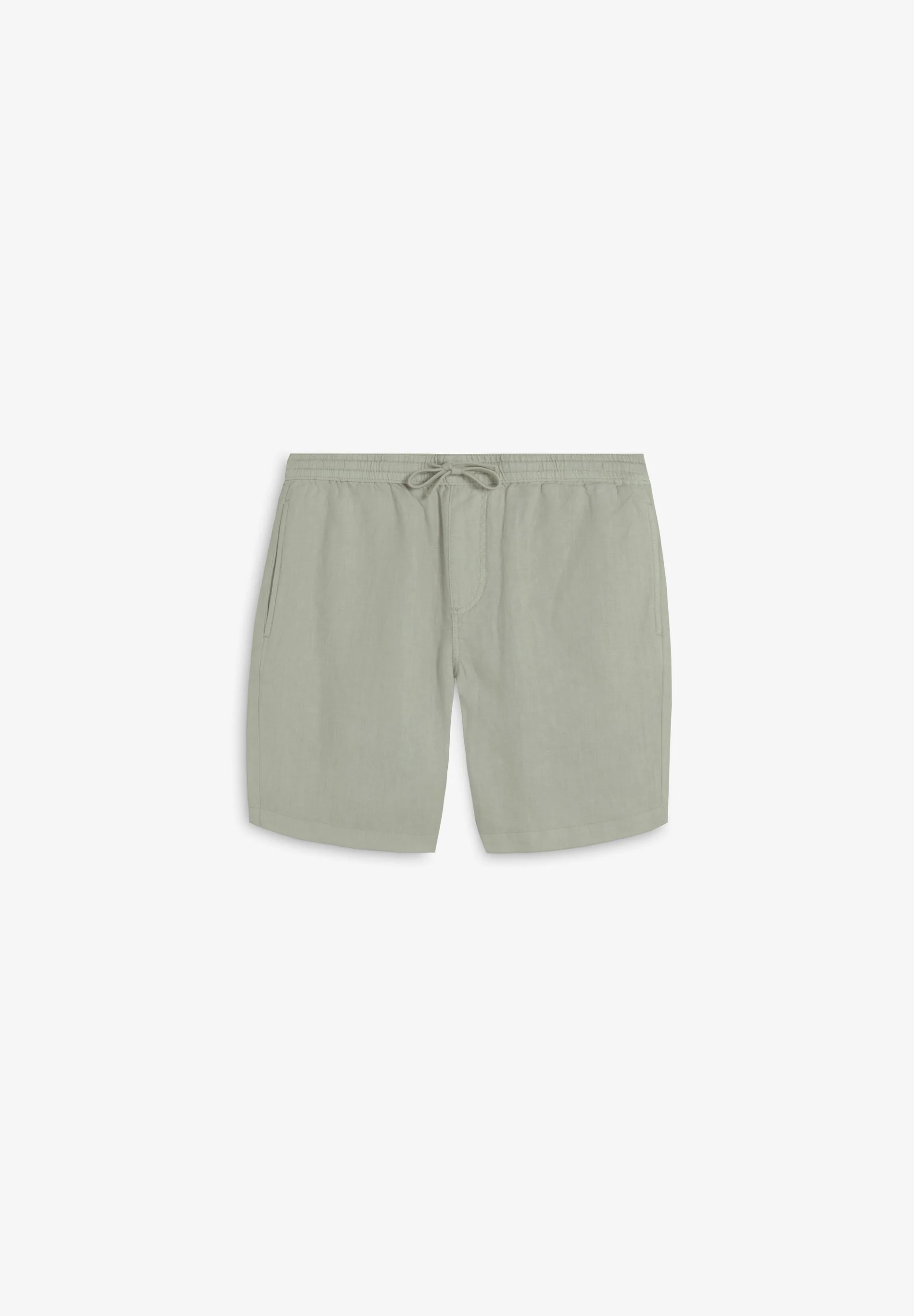 PLAIN LINEN BERMUDA SHORTS - Image 4