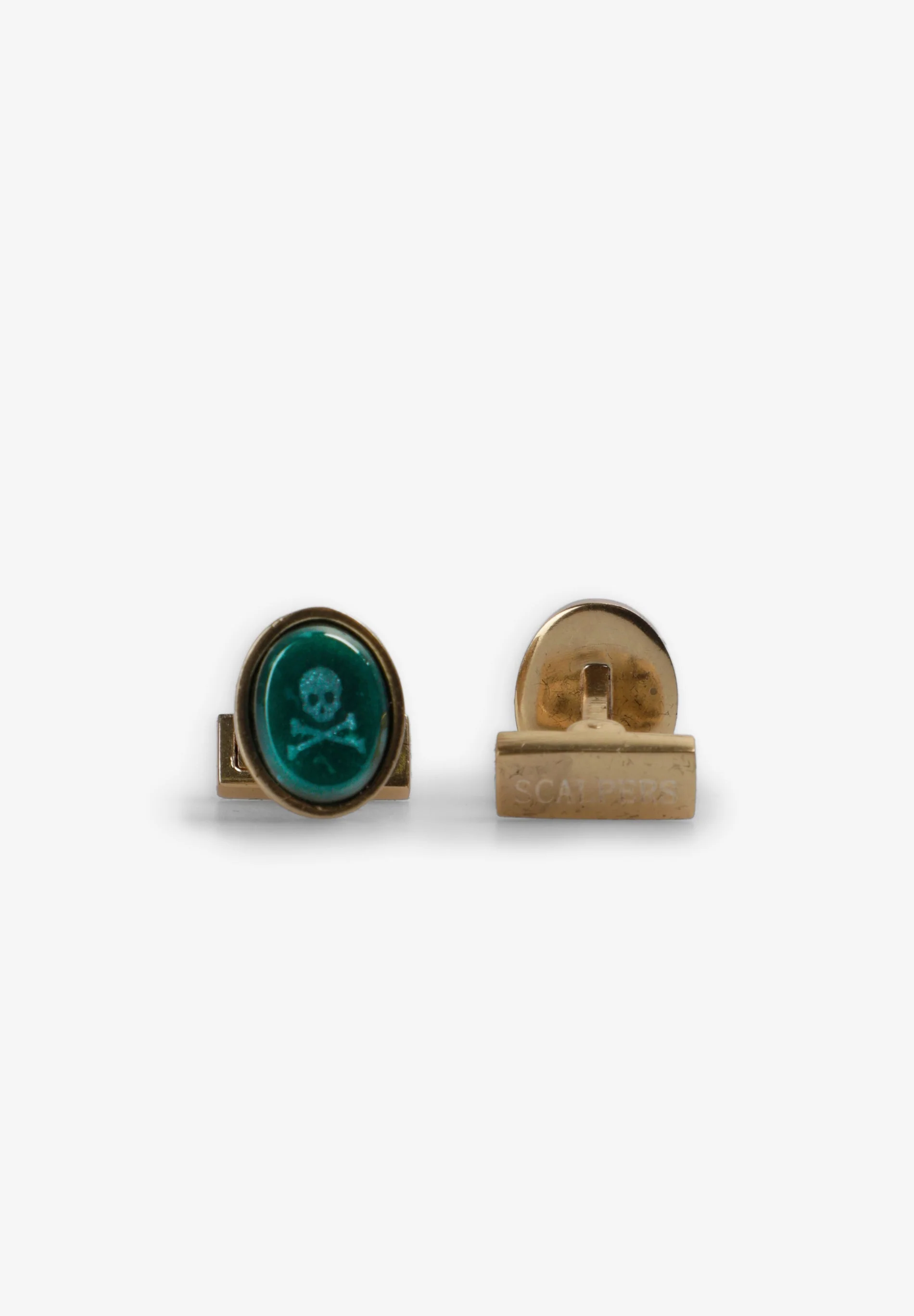 OVAL NATURAL STONE CUFFLINKS - Image 2