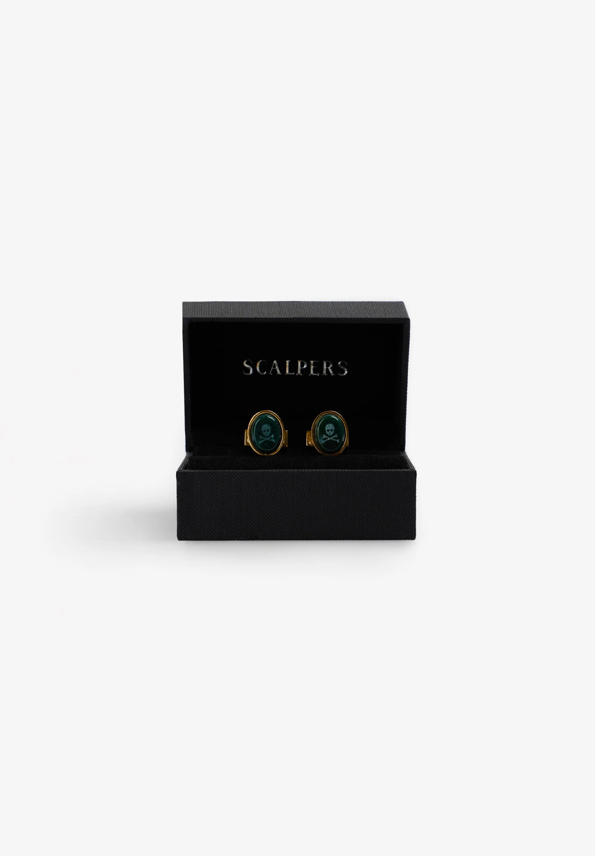 OVAL NATURAL STONE CUFFLINKS - Image 4