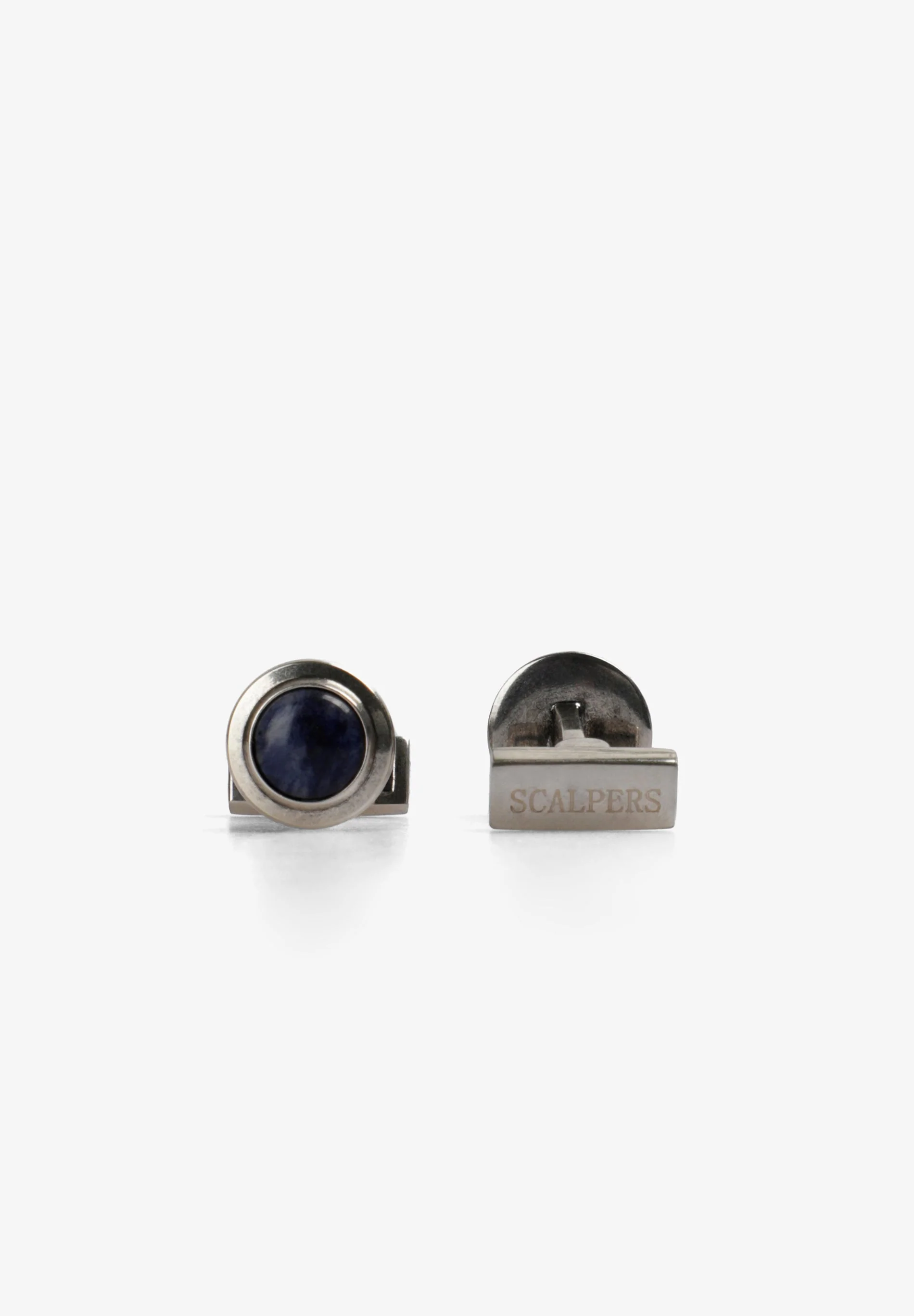 ROUND NATURAL STONE CUFFLINKS - Image 2