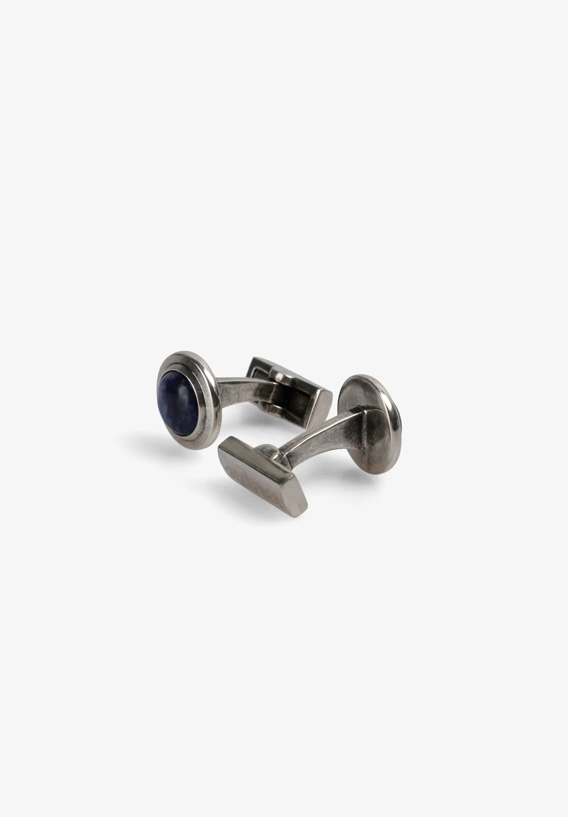 ROUND NATURAL STONE CUFFLINKS - Image 3
