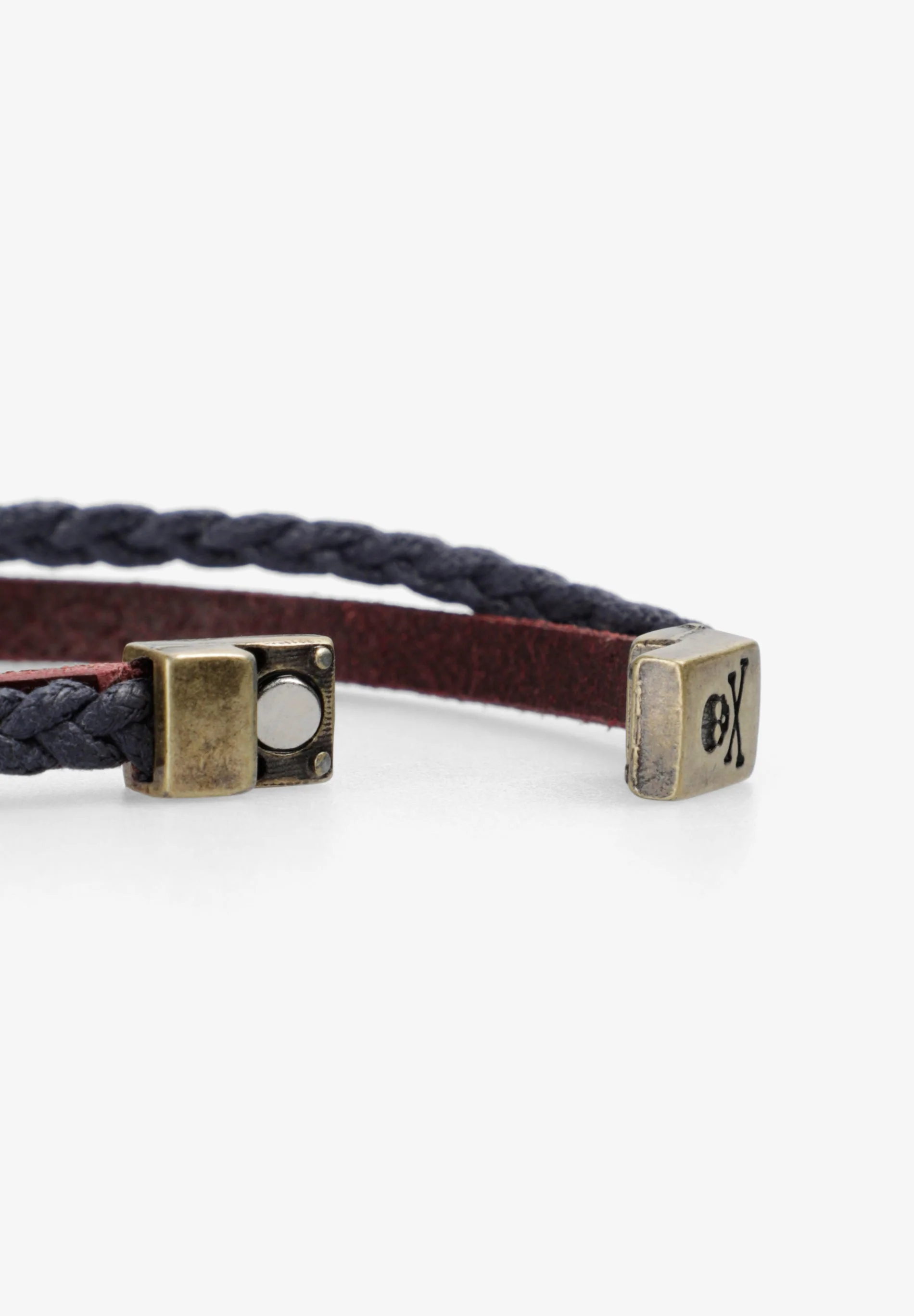 LEATHER AND WAXED CORD BRACELET - Image 4