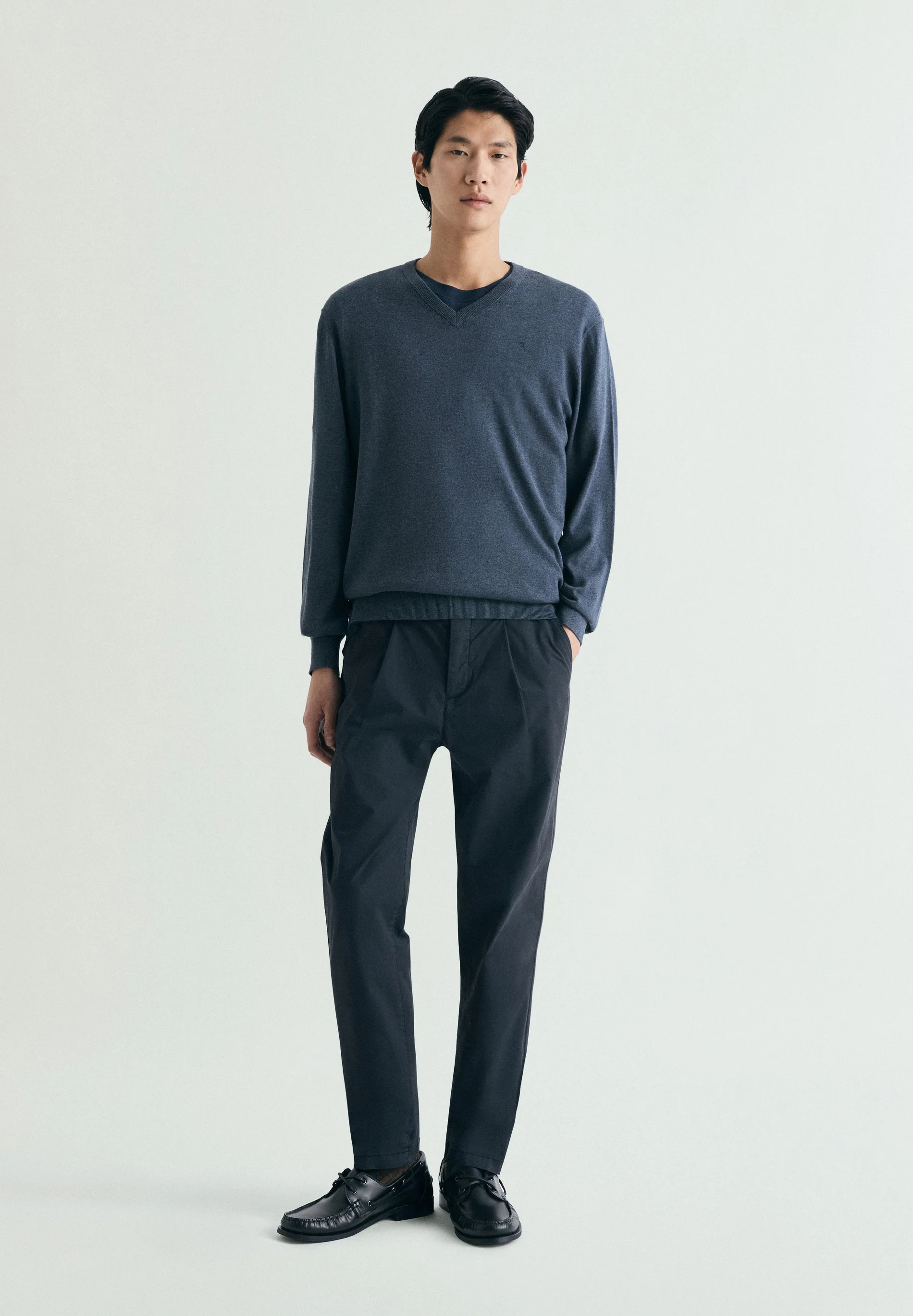 SUPIMA SWEATER WITH TONAL EMBROIDERY - Image 3