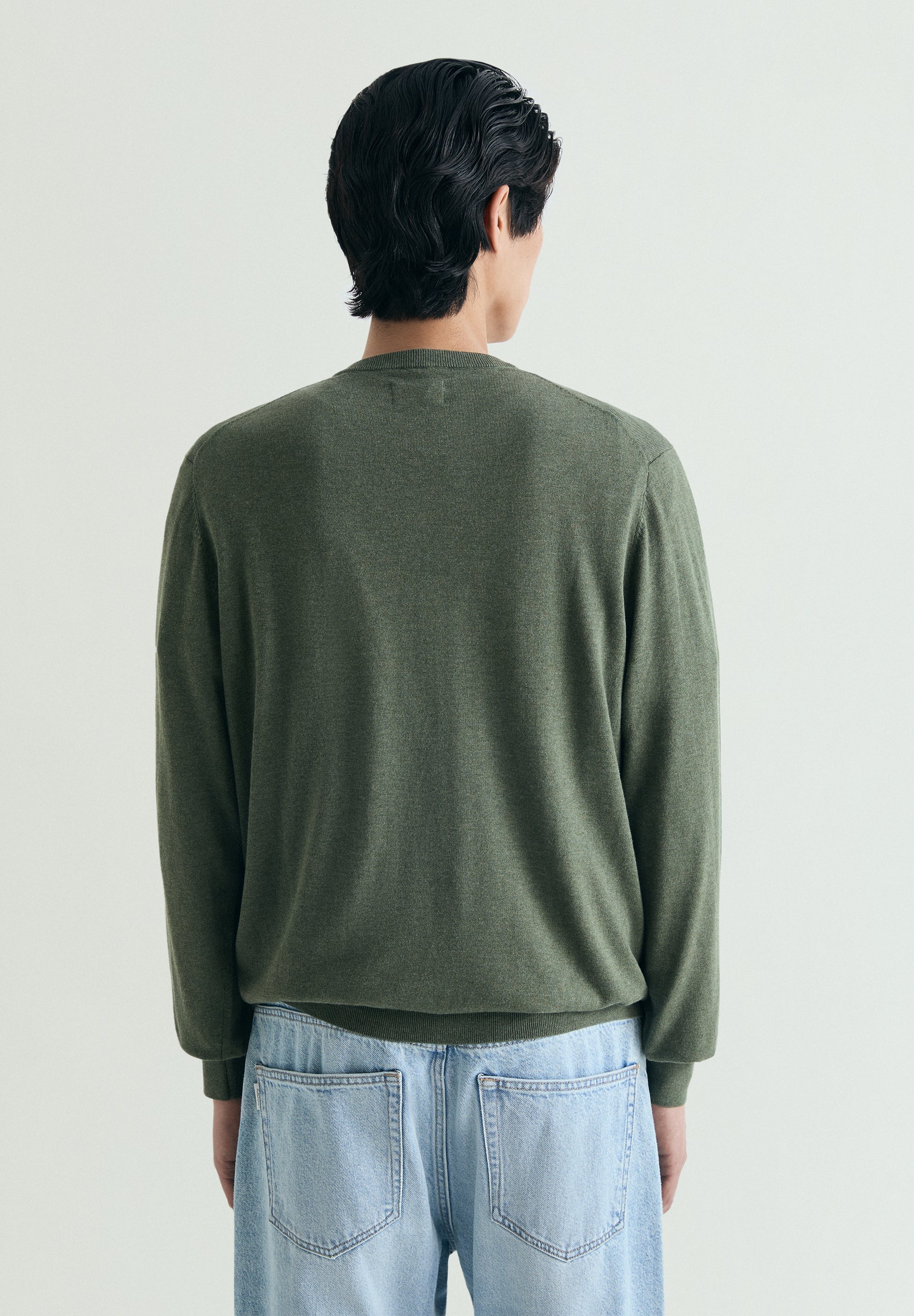 SUPIMA SWEATER WITH TONAL EMBROIDERY - Image 2