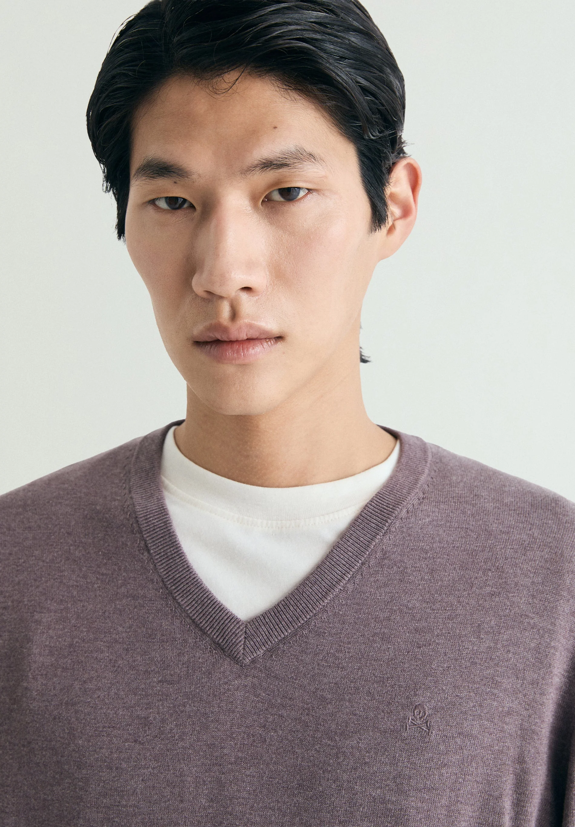 SUPIMA SWEATER WITH TONAL EMBROIDERY - Image 3