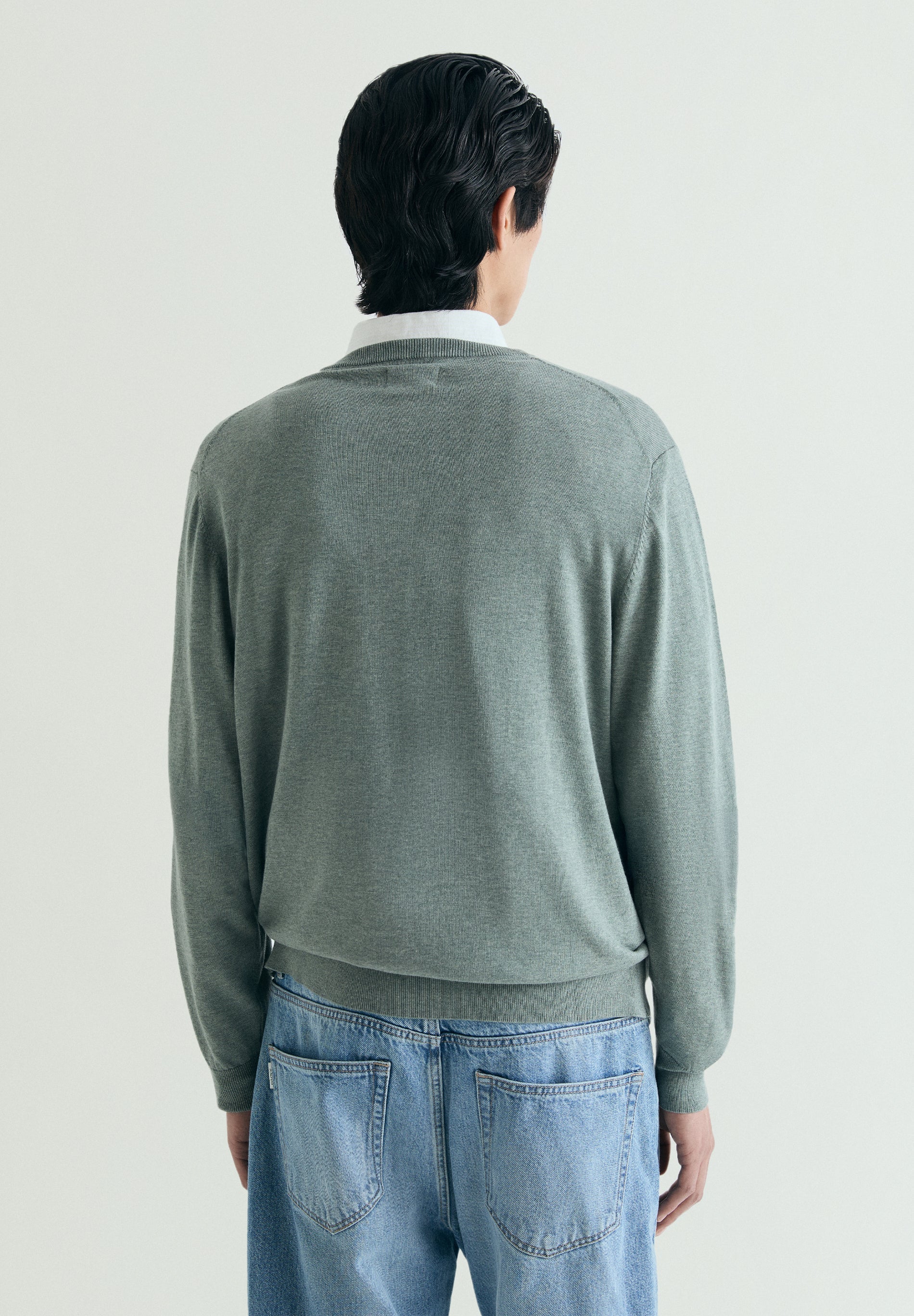 SUPIMA SWEATER WITH TONAL EMBROIDERY - Image 2