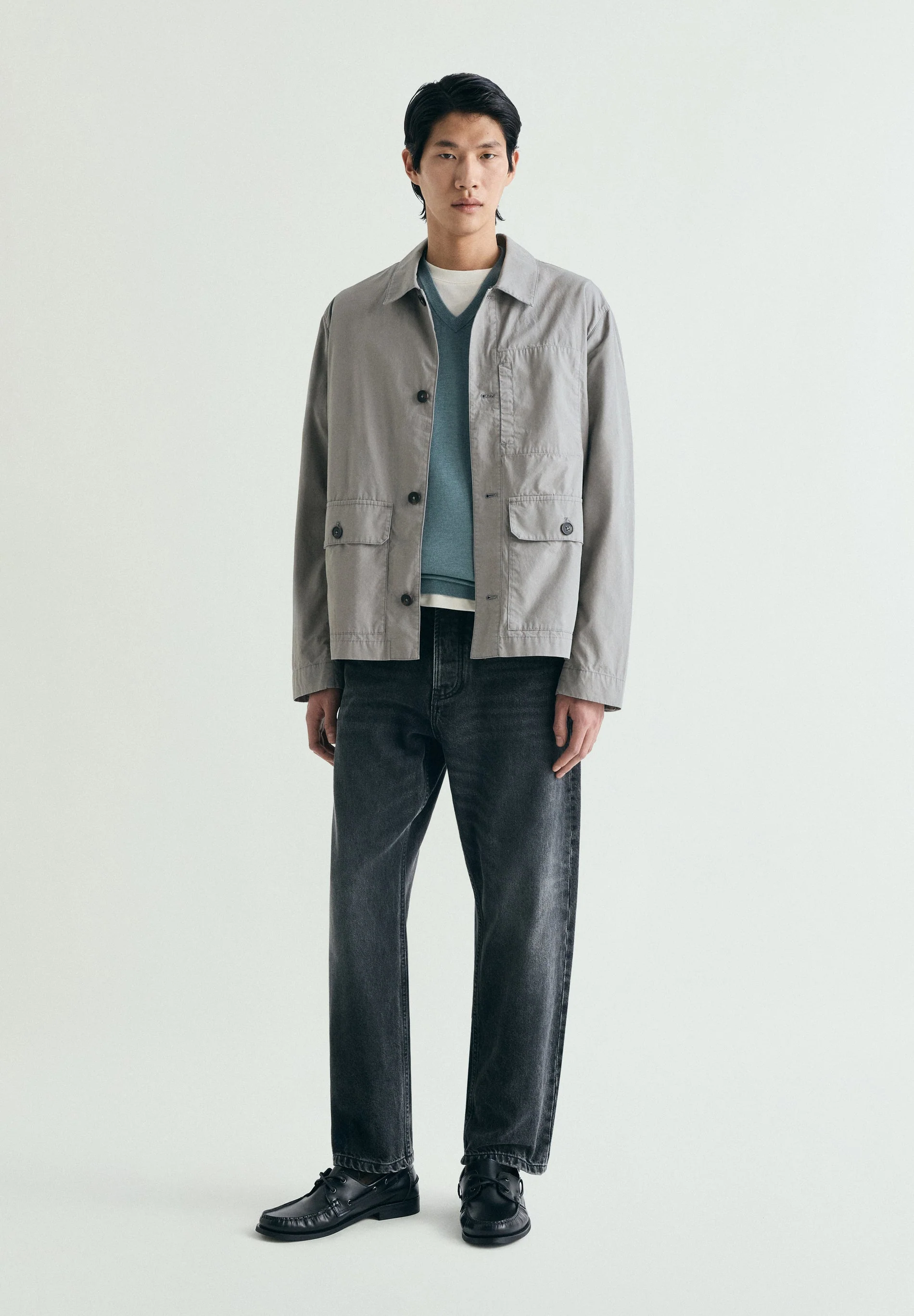 SUPIMA SWEATER WITH TONAL EMBROIDERY