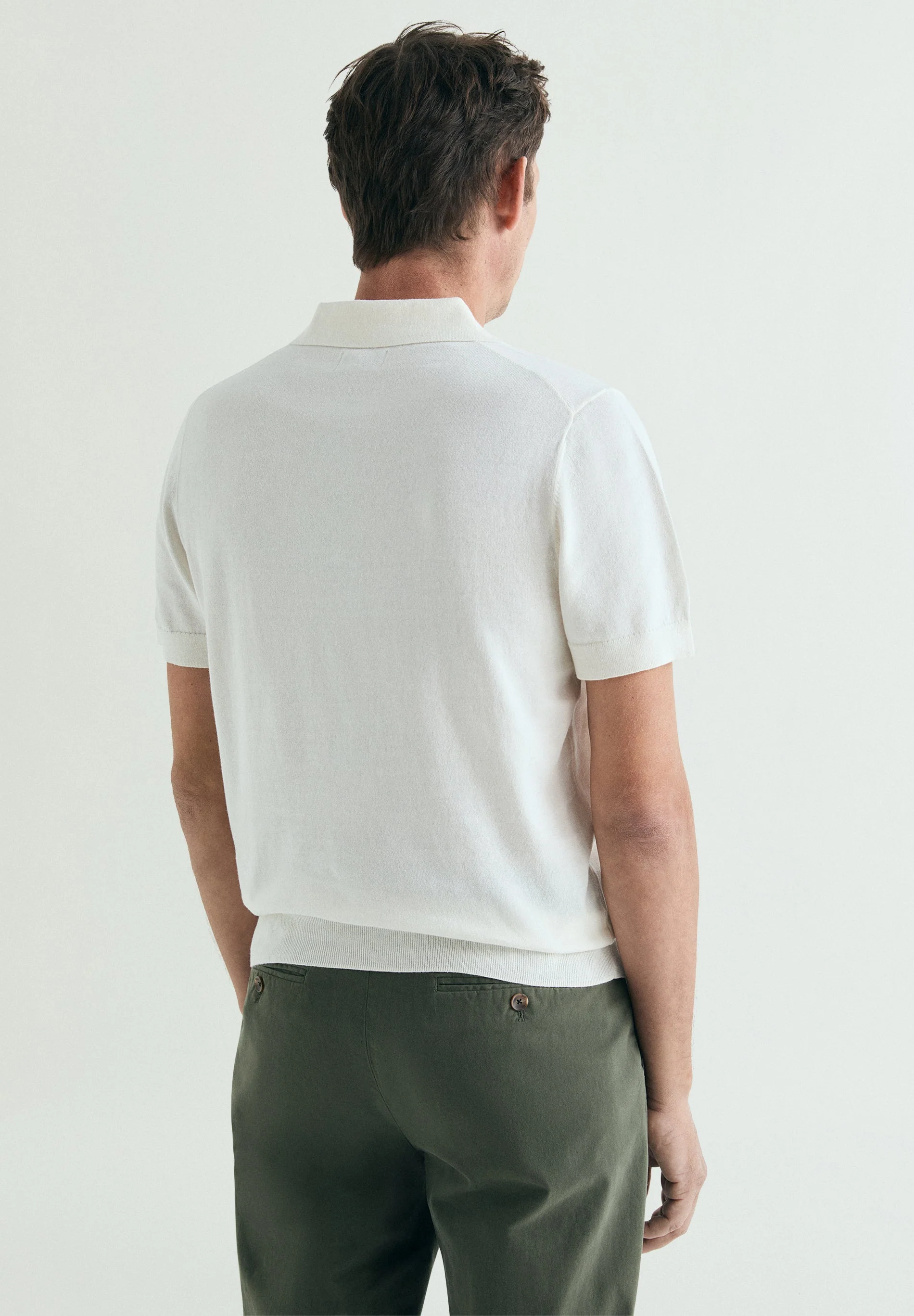 FINE KNIT POLO SHIRT - Image 3