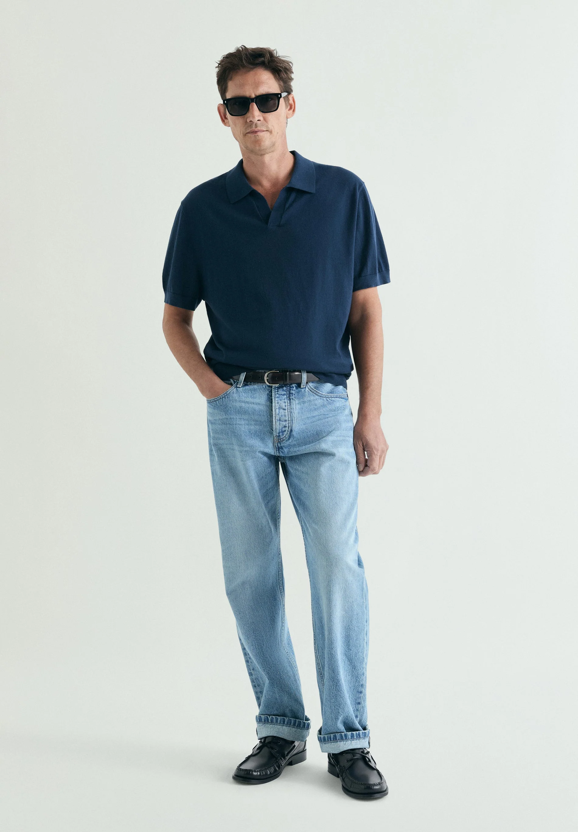 FINE KNIT POLO SHIRT - Image 3