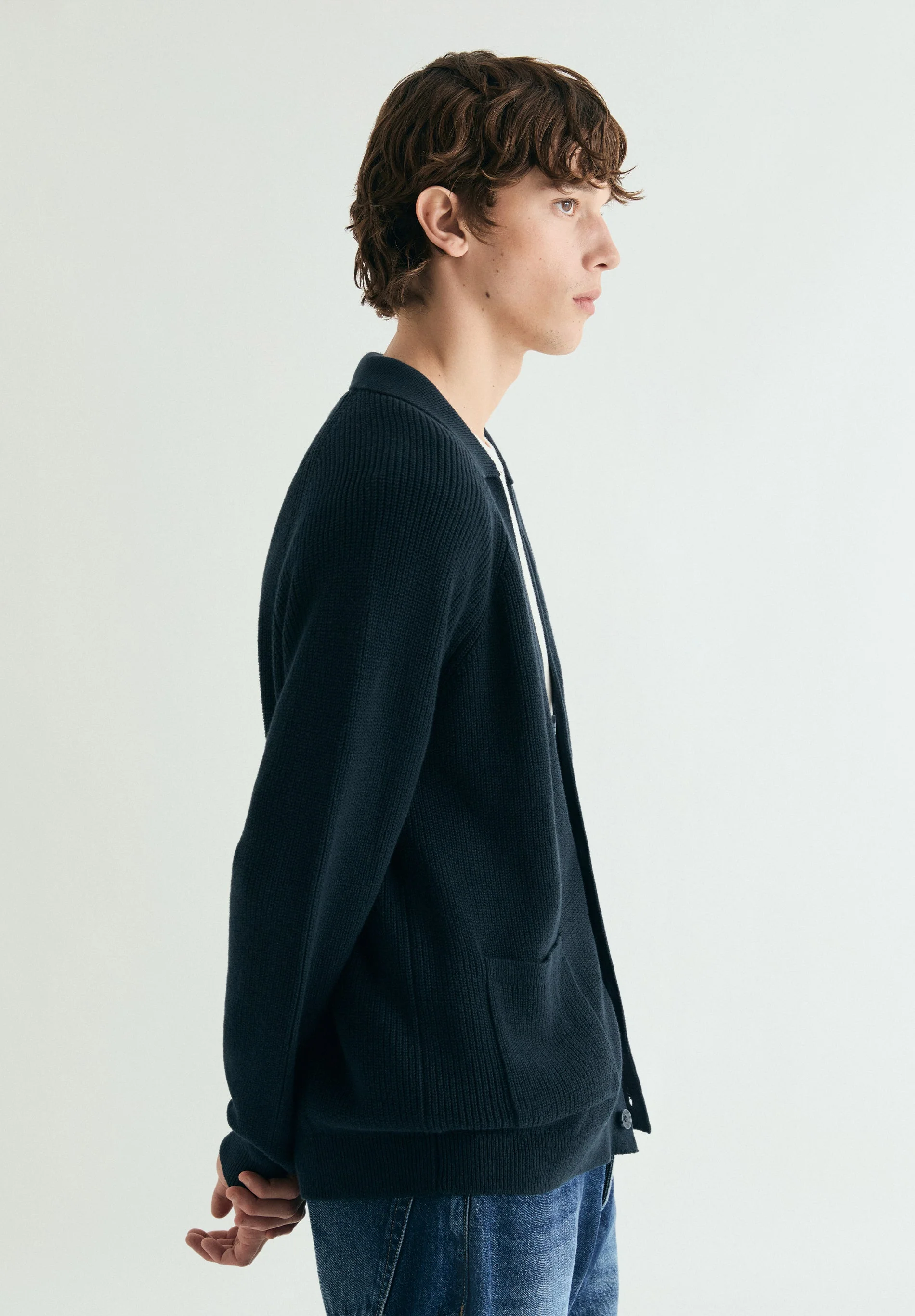 COTTON AND LINEN CARDIGAN - Image 4
