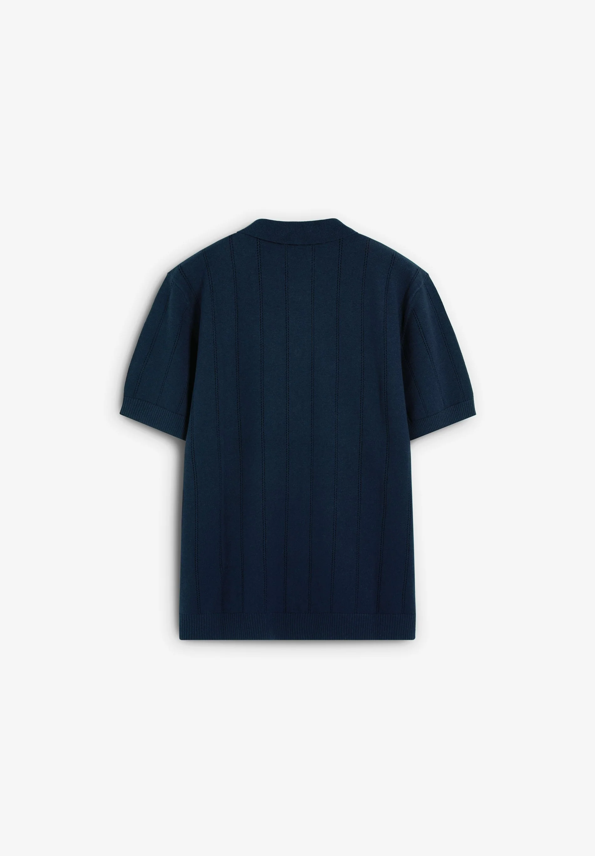 FINE KNIT POLO SHIRT WITH BUTTONS - Image 6