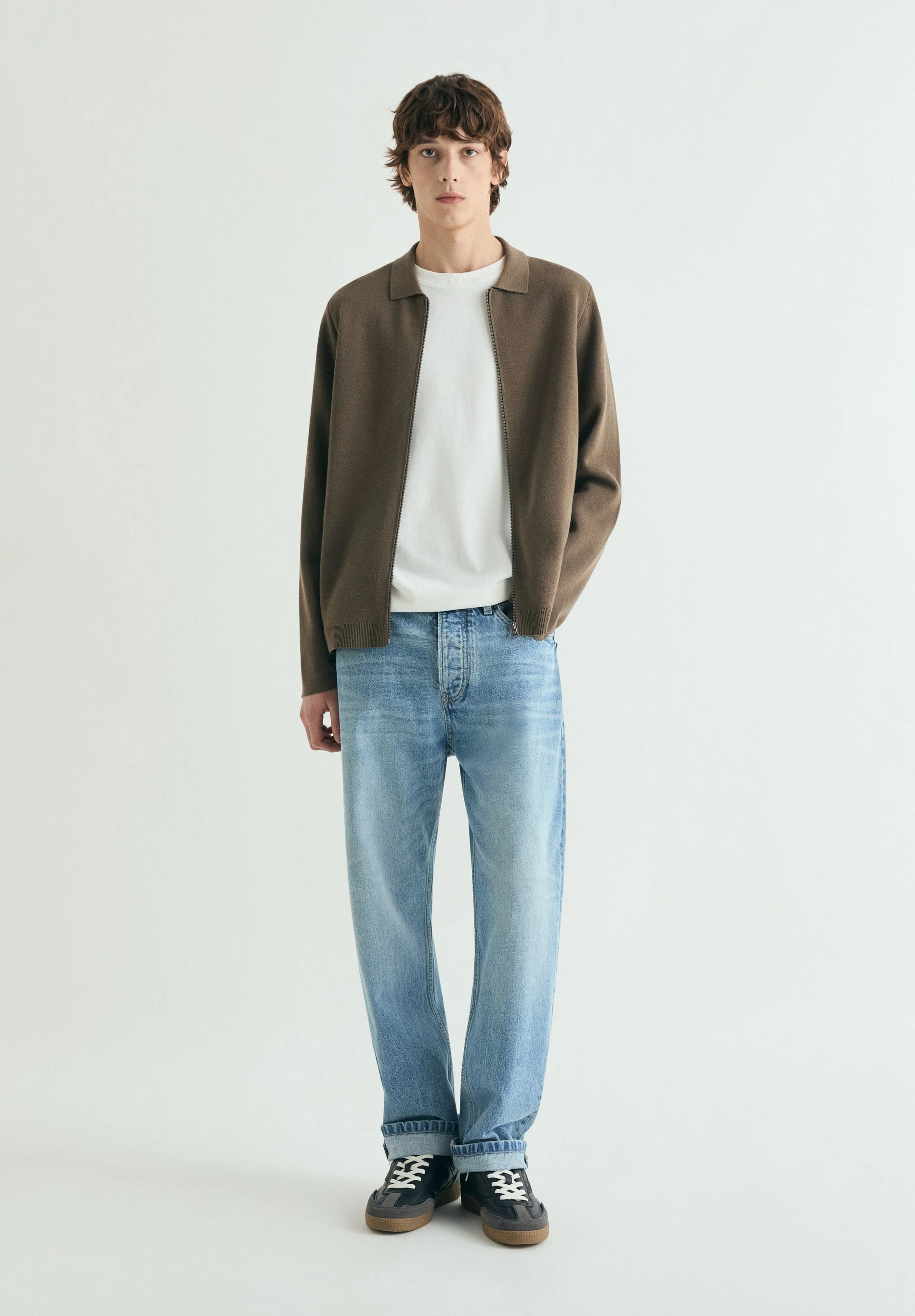 WOOL CARDIGAN WITH ZIP - Image 2