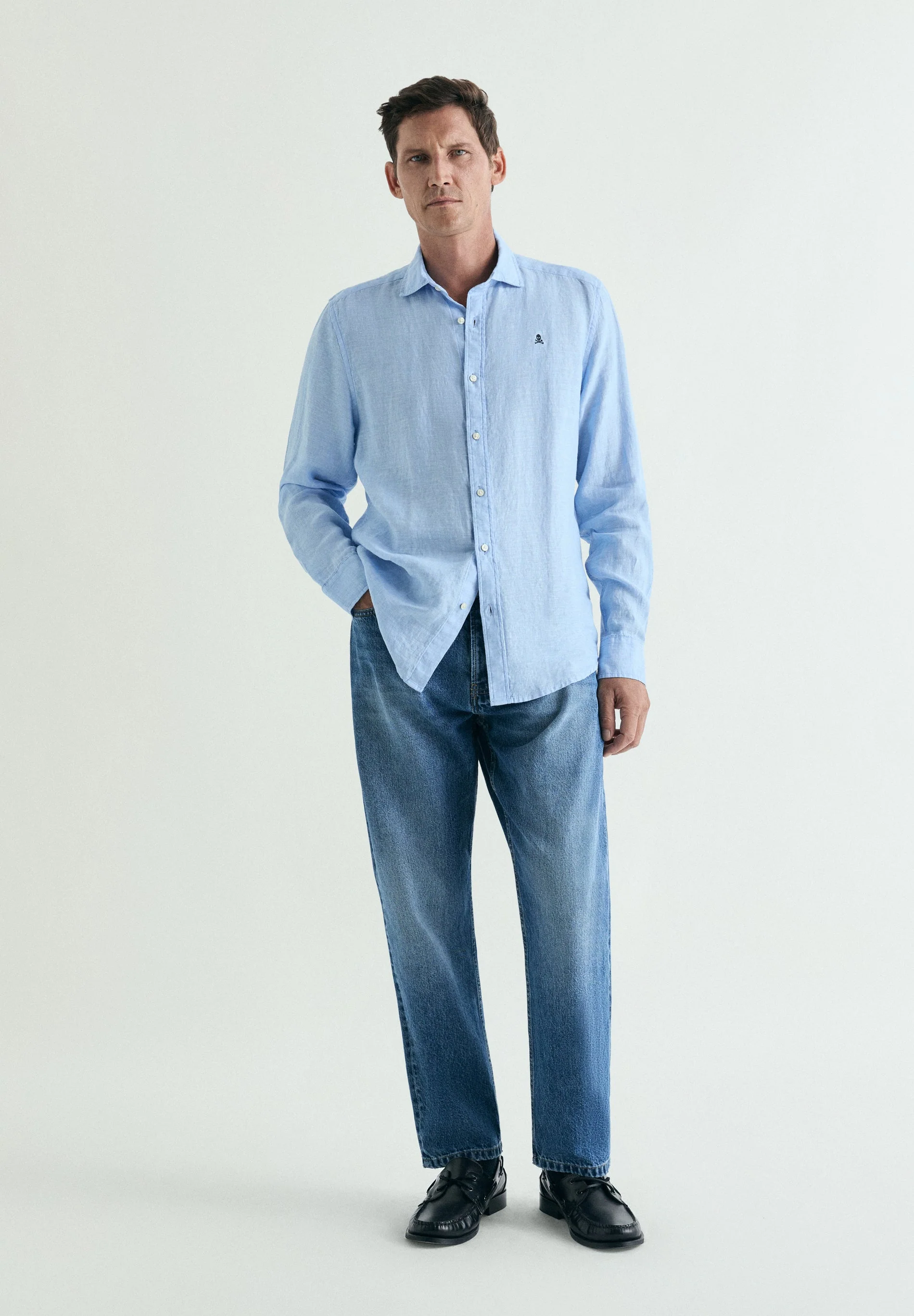 SLIM FIT LINEN SHIRT - Image 2