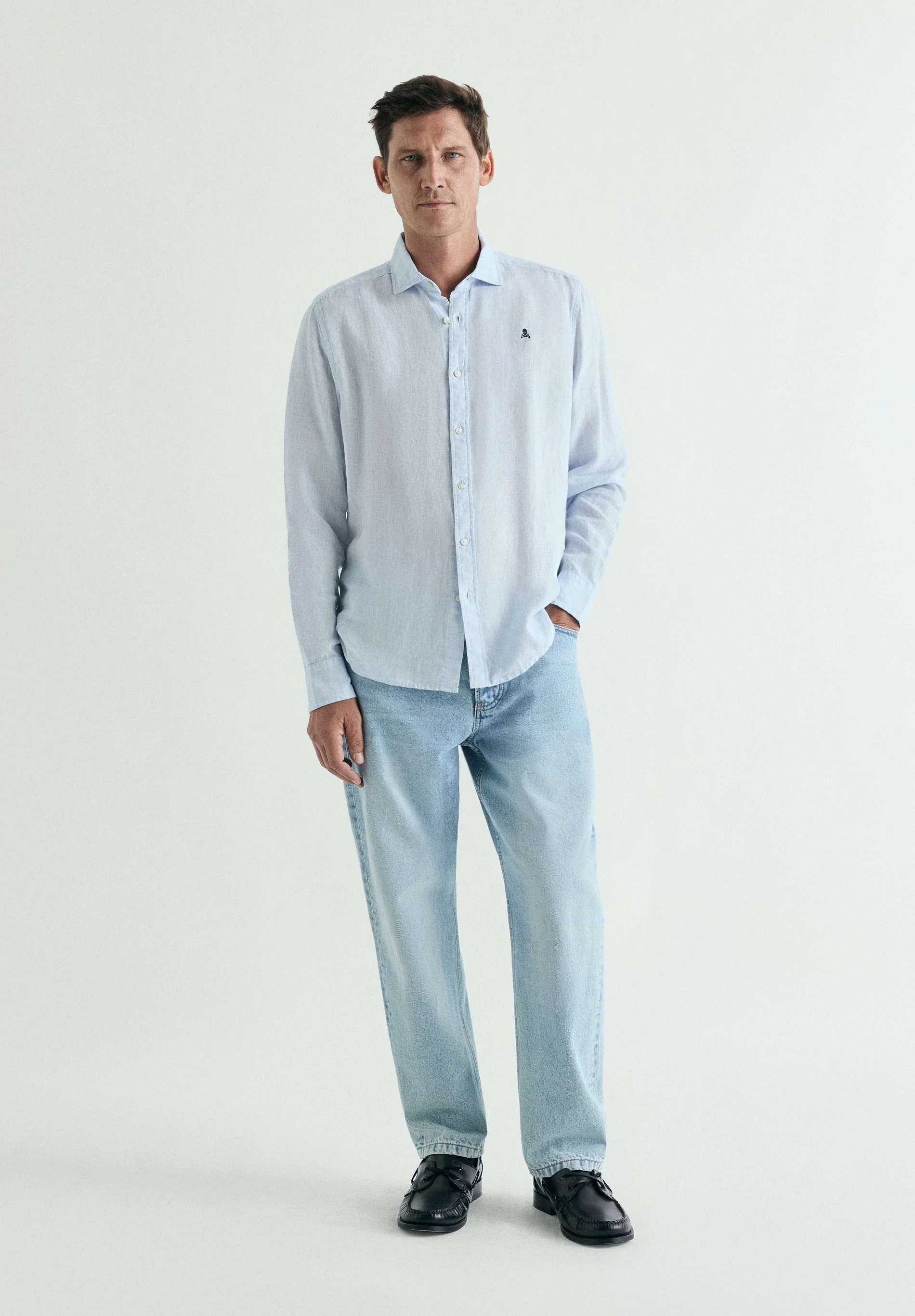 SLIM FIT LINEN SHIRT - Image 3