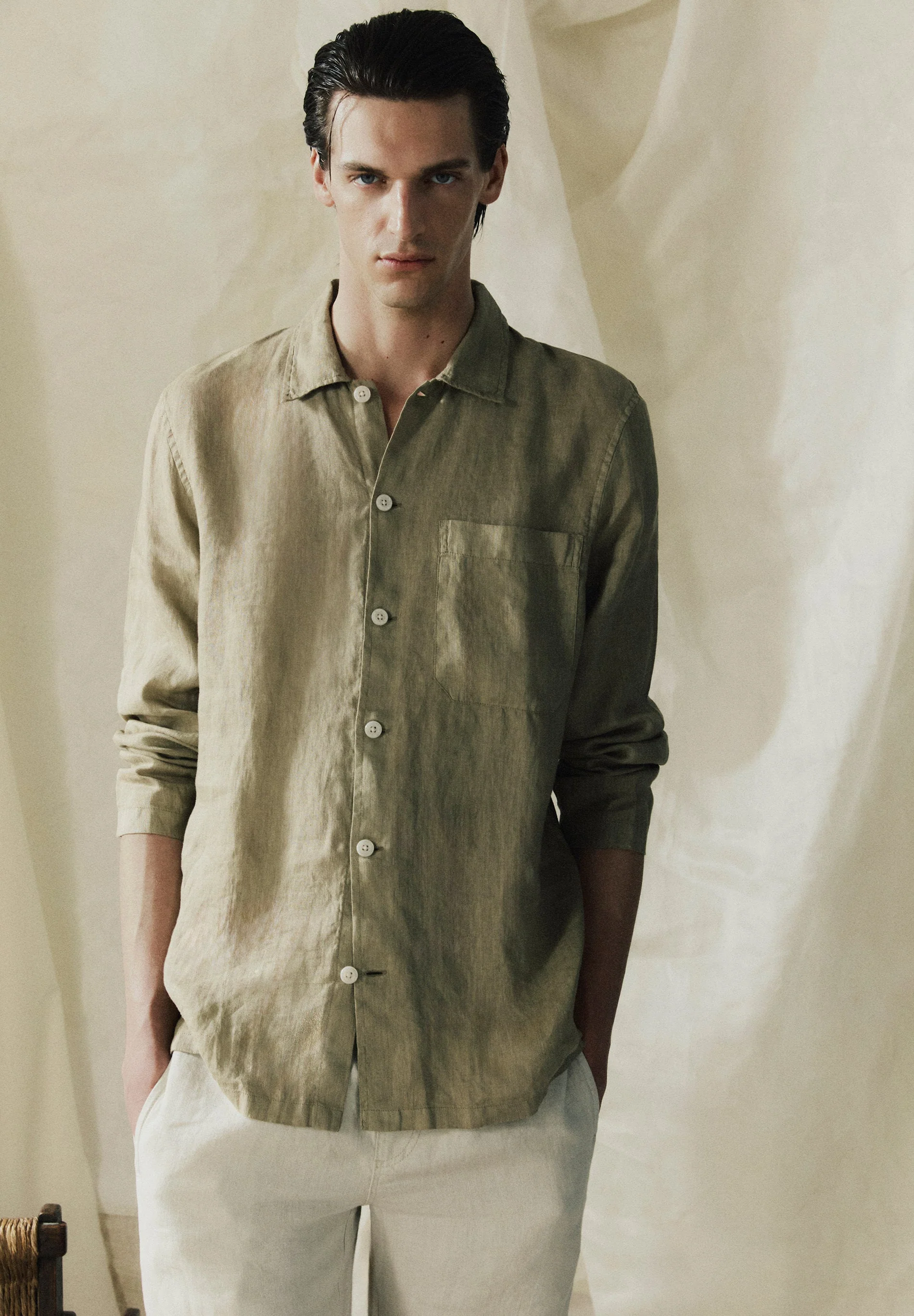 LINEN LOOSE FIT SHIRT