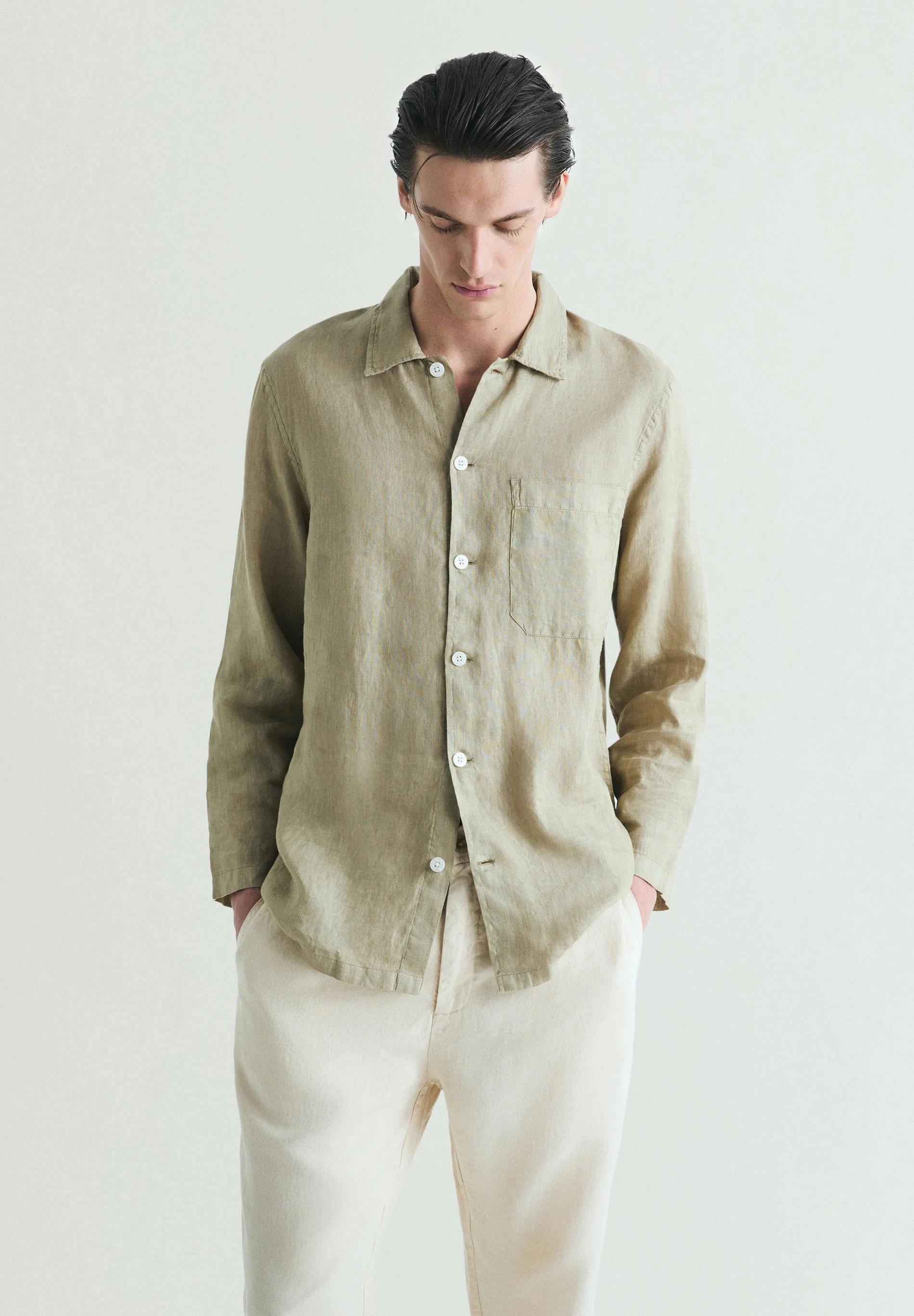LINEN LOOSE FIT SHIRT - Image 2