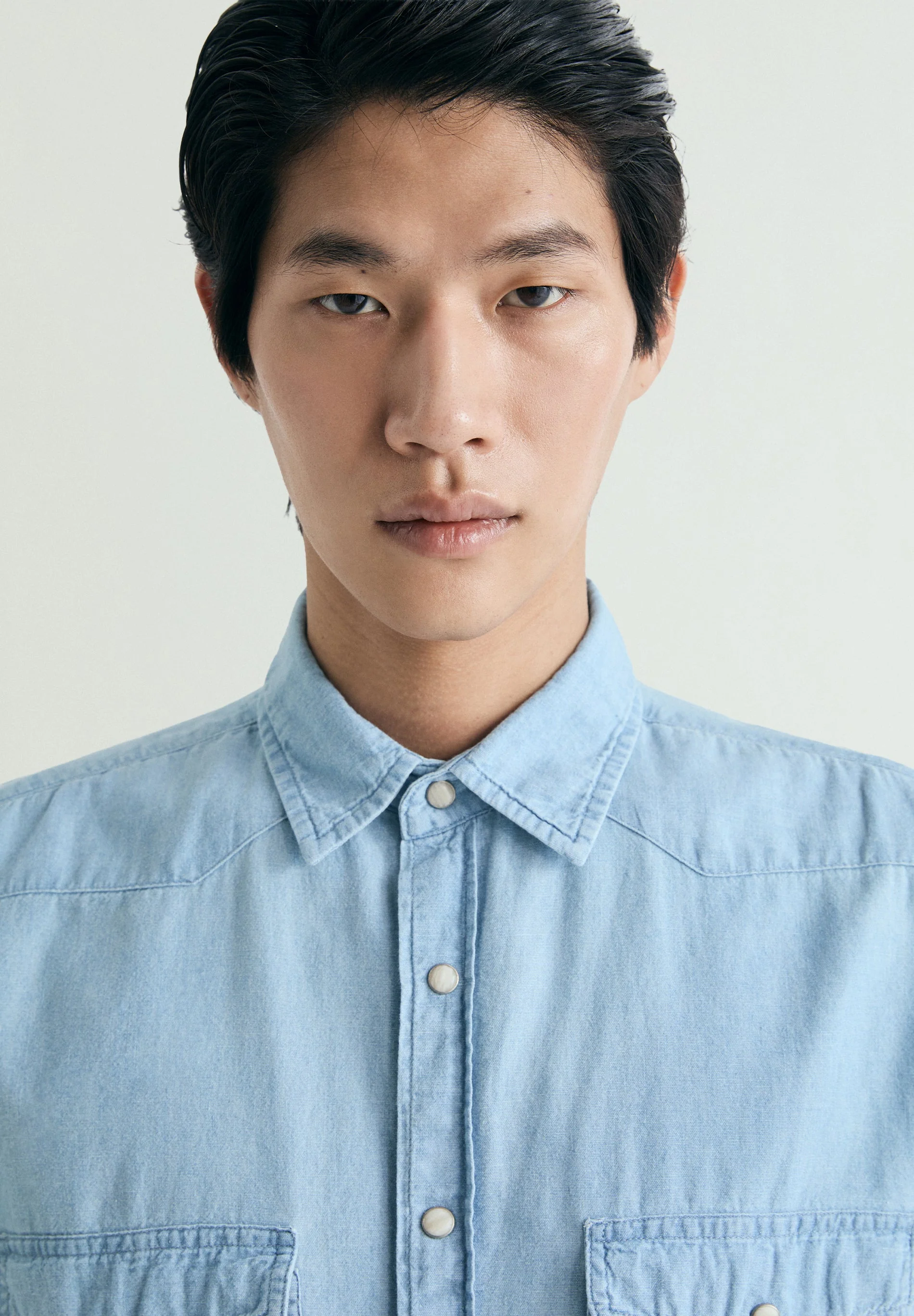 DENIM SHIRT WITH POCKETS - Image 3