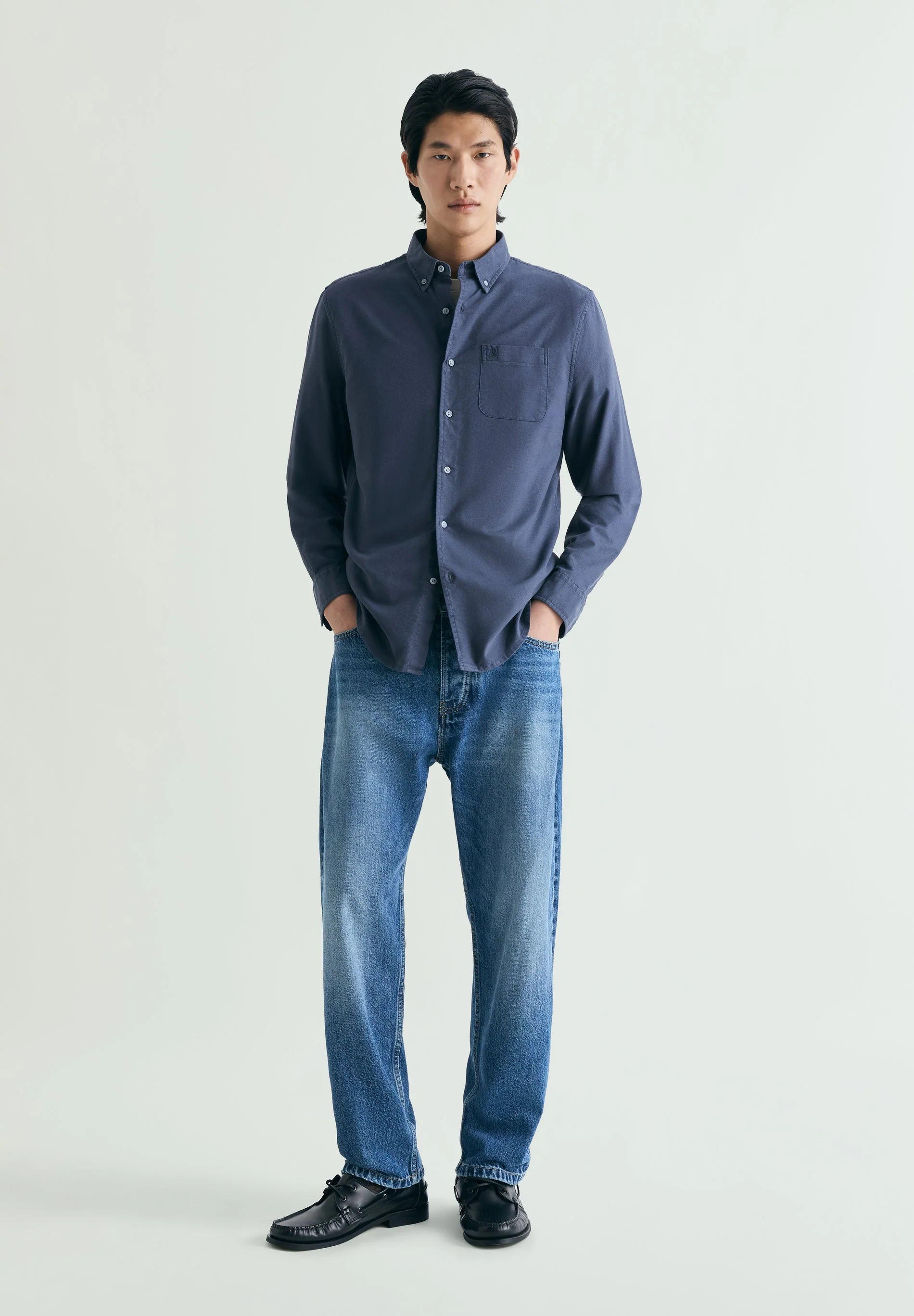 OXFORD SHIRT WITH MATCHING EMBROIDERY - Image 2