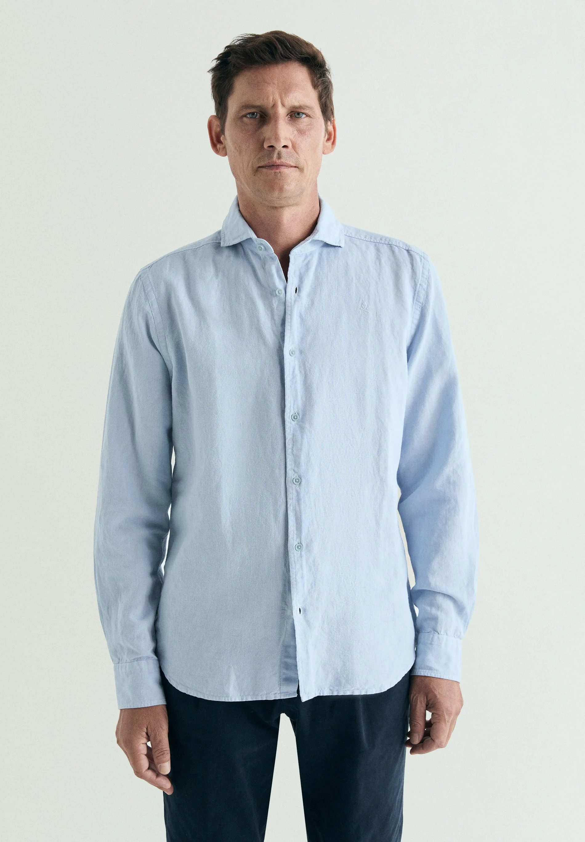 REGULAR FIT LINEN SHIRT