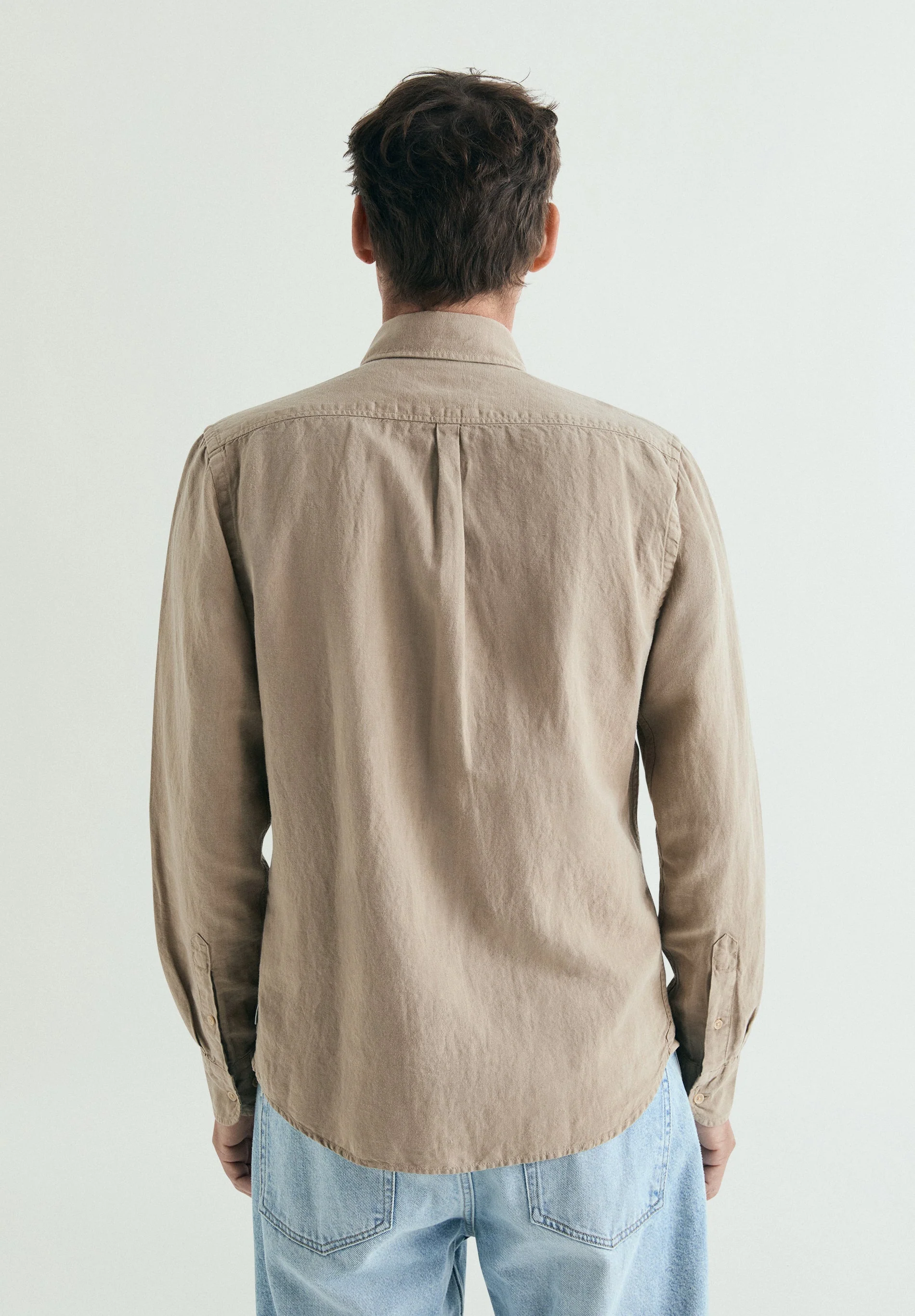 REGULAR FIT LINEN SHIRT - Image 3