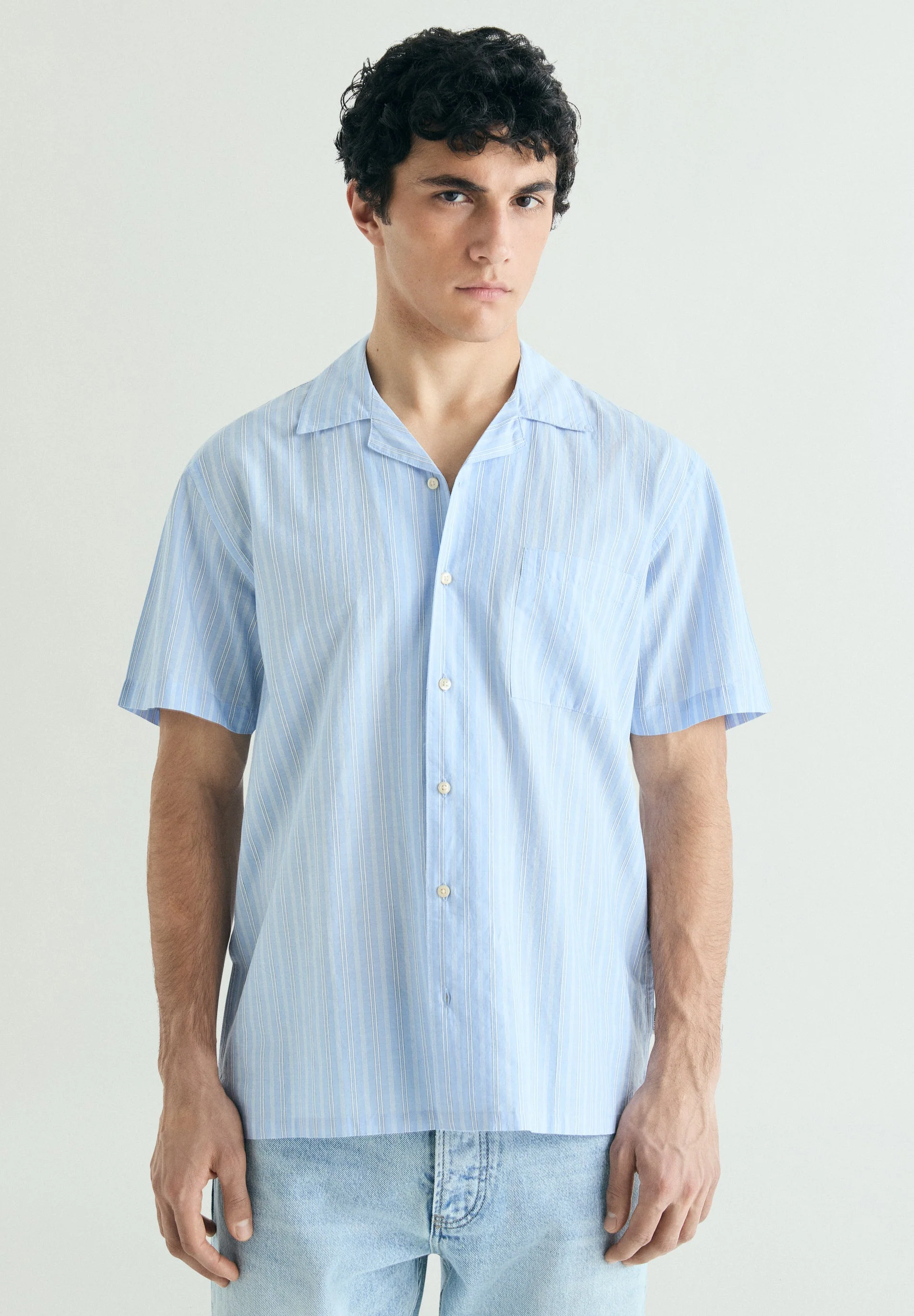 SHORT SLEEVE STRIPED SHIRT - Image 2