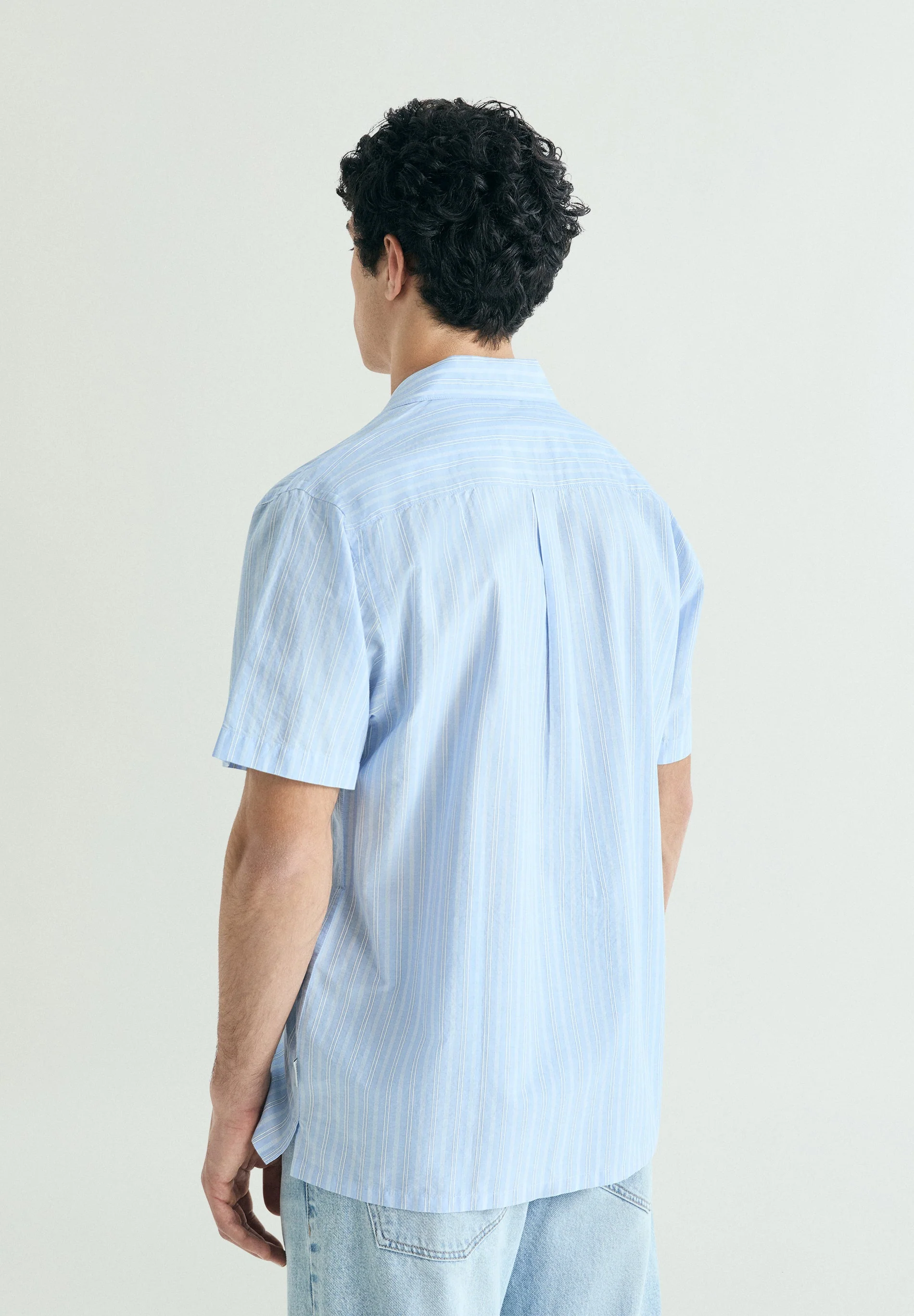 SHORT SLEEVE STRIPED SHIRT - Image 4