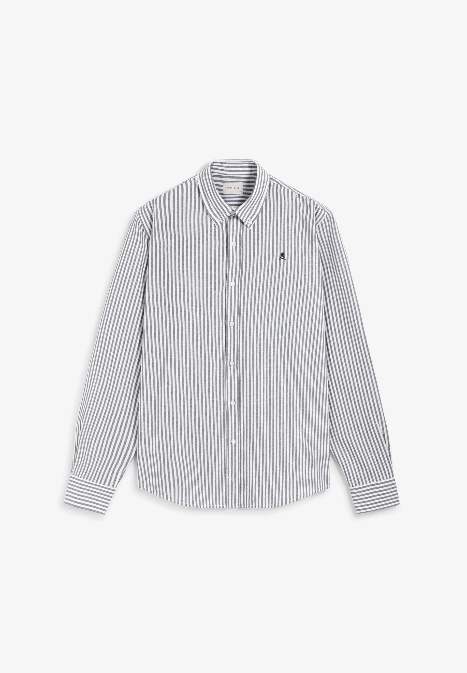 COTTON AND LINEN OXFORD SHIRT - Image 5