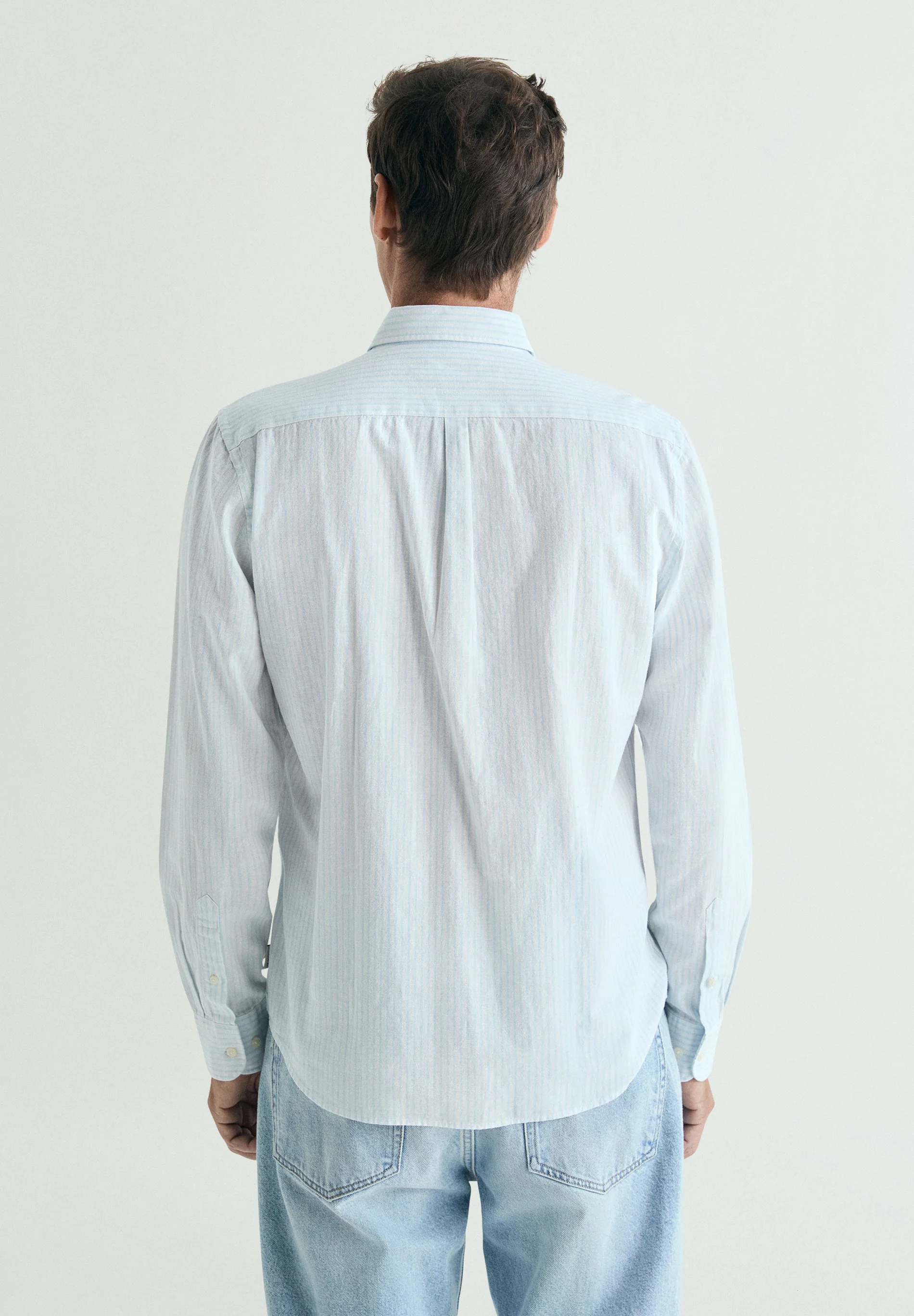 COTTON AND LINEN OXFORD SHIRT - Image 3