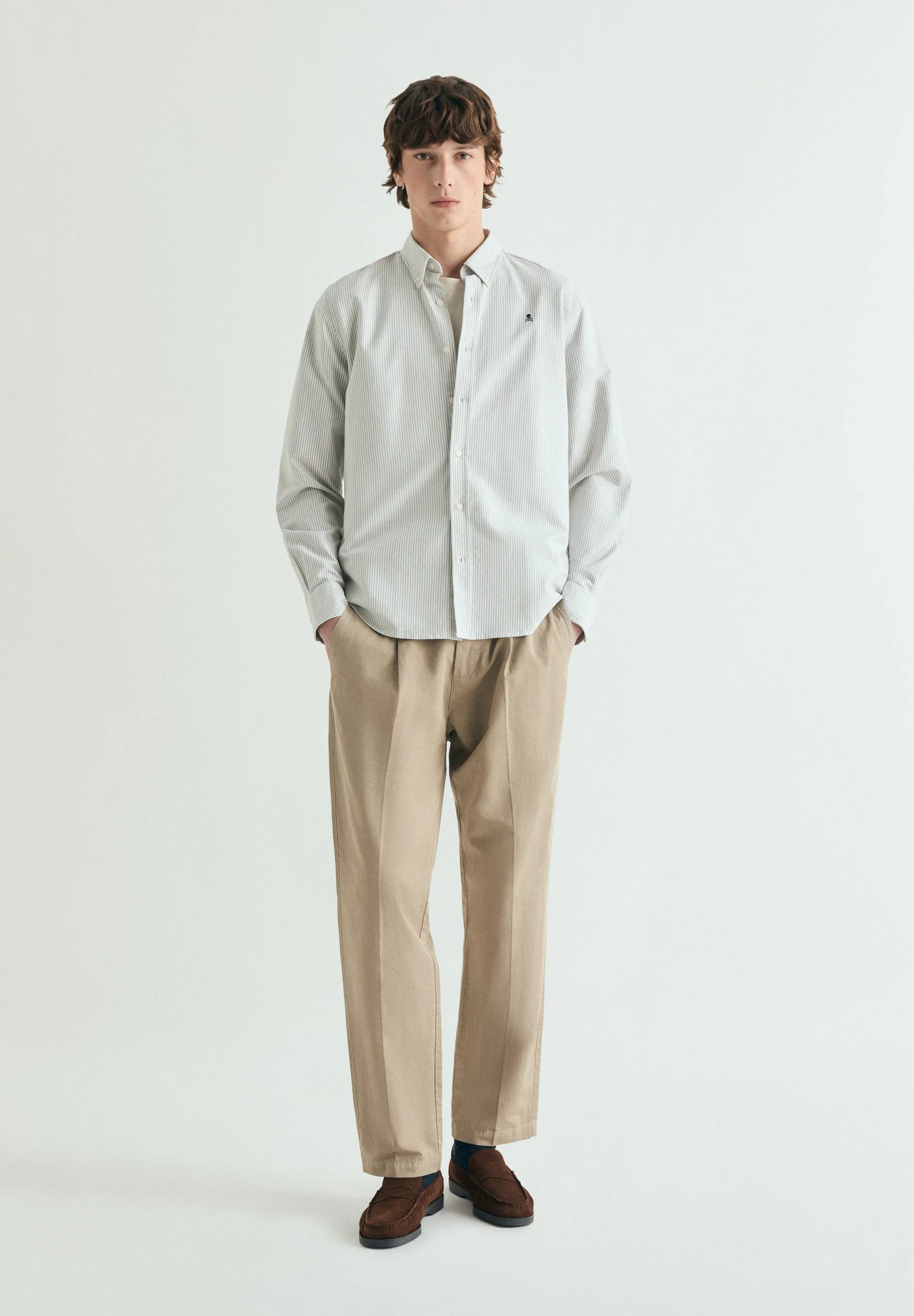 STRIPED PRINTED OXFORD SHIRT - Image 3