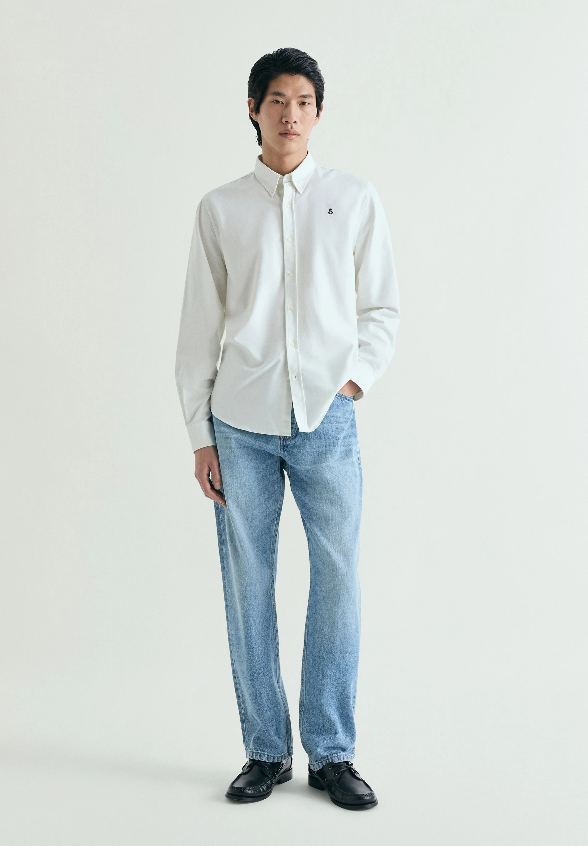STRIPED PRINTED OXFORD SHIRT - Image 2