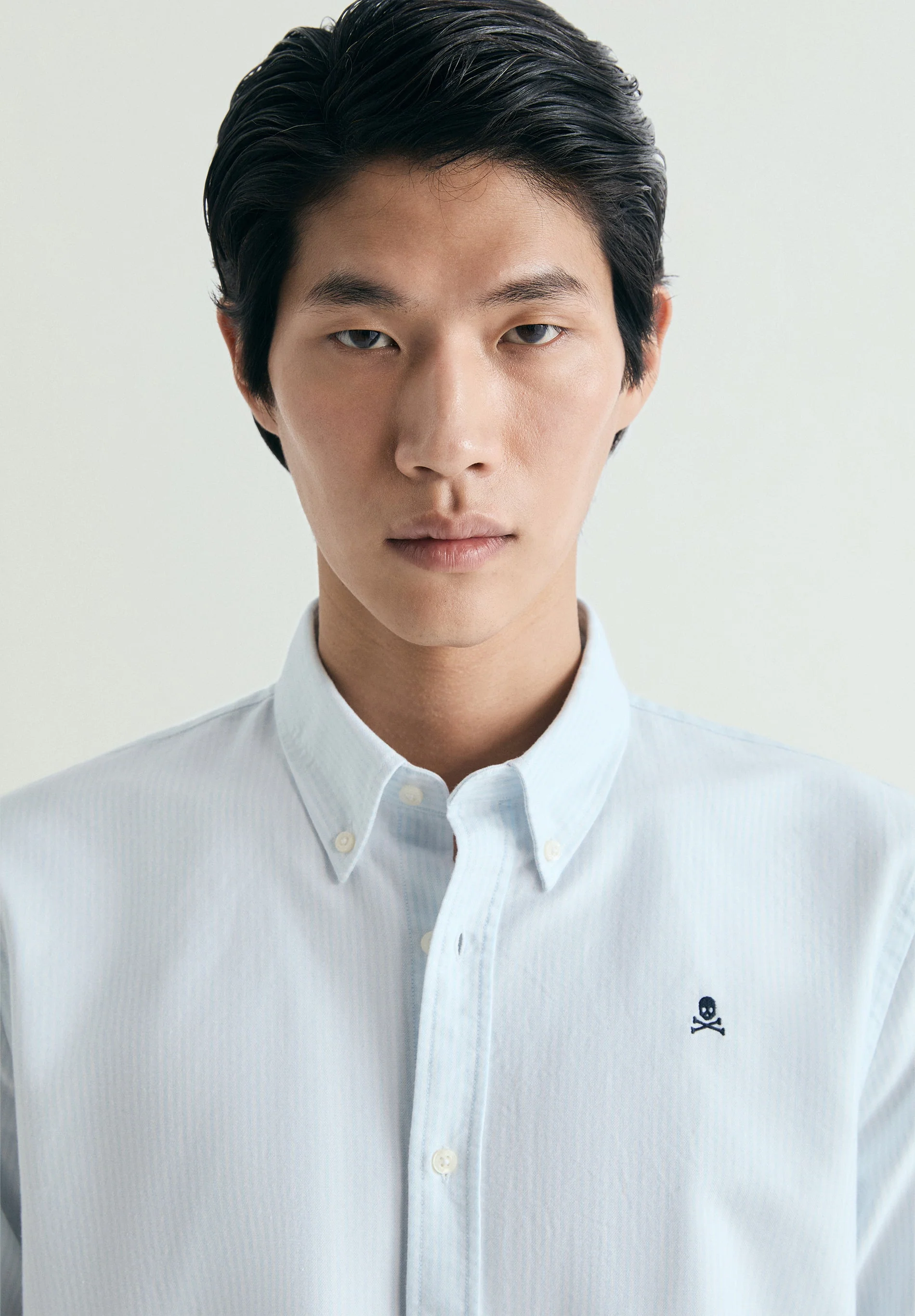 STRIPED PRINTED OXFORD SHIRT - Image 3