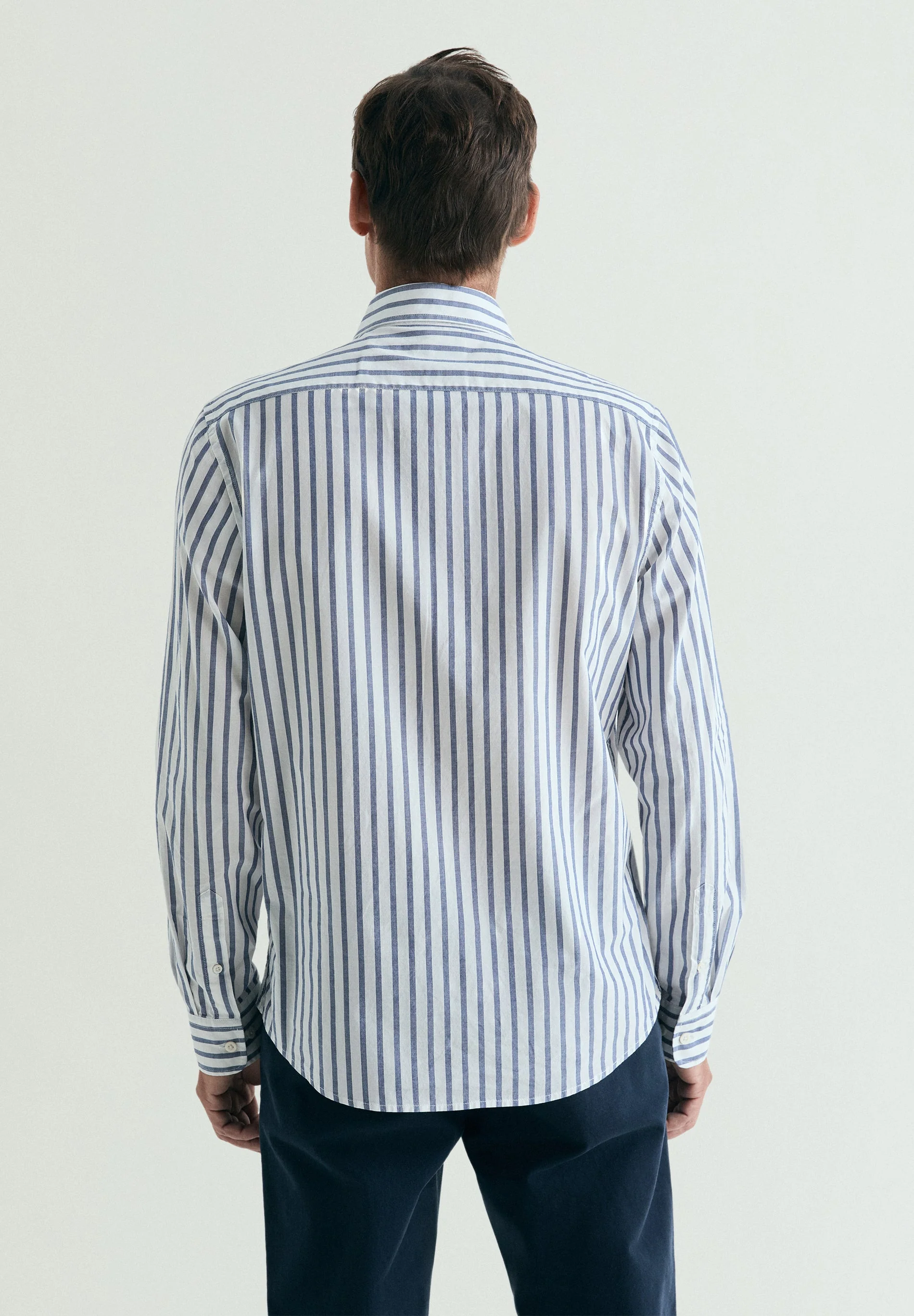 REGULAR FIT STRIPED COTTON SHIRT - Image 6