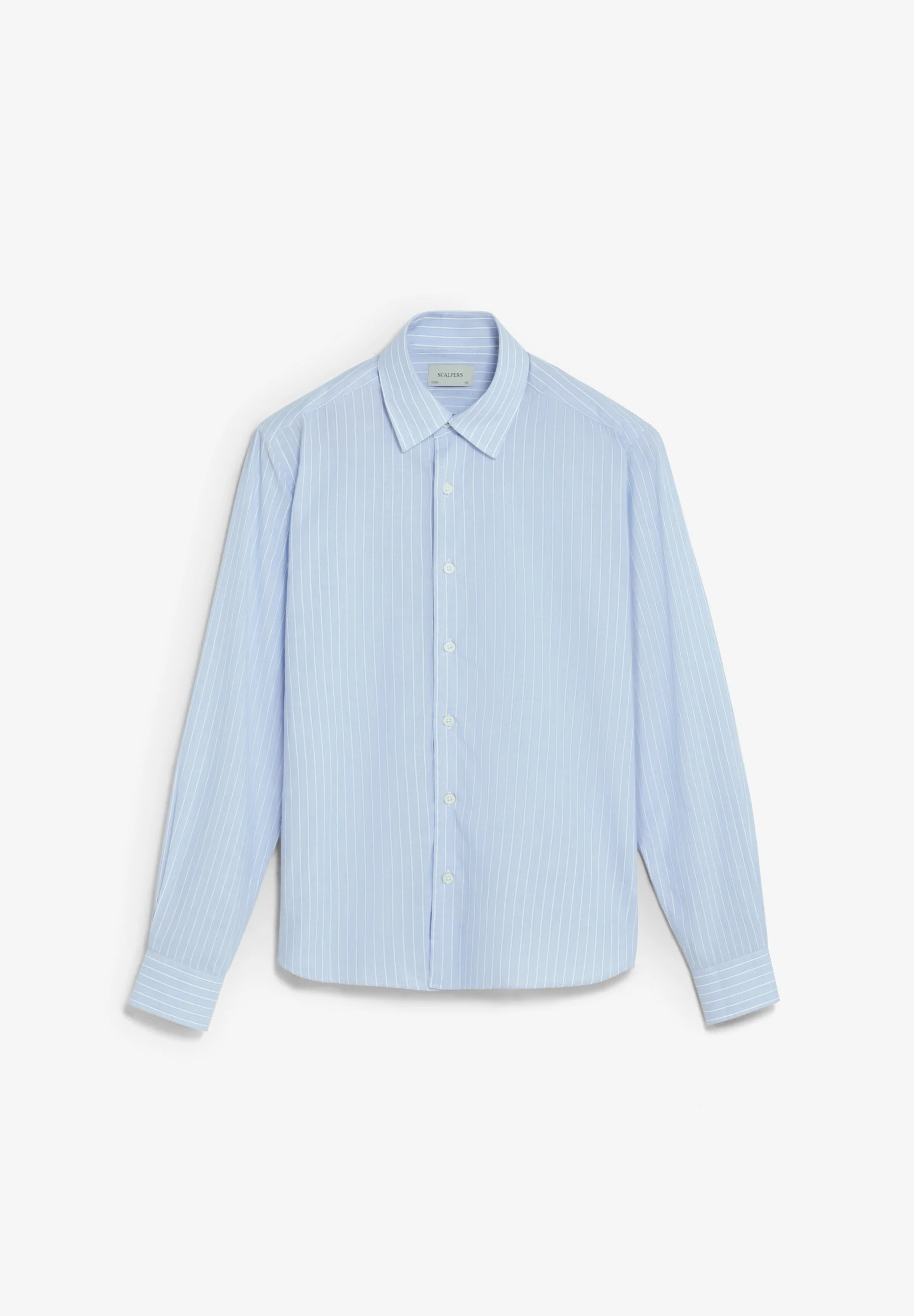 REGULAR FIT STRIPED COTTON SHIRT - Image 8