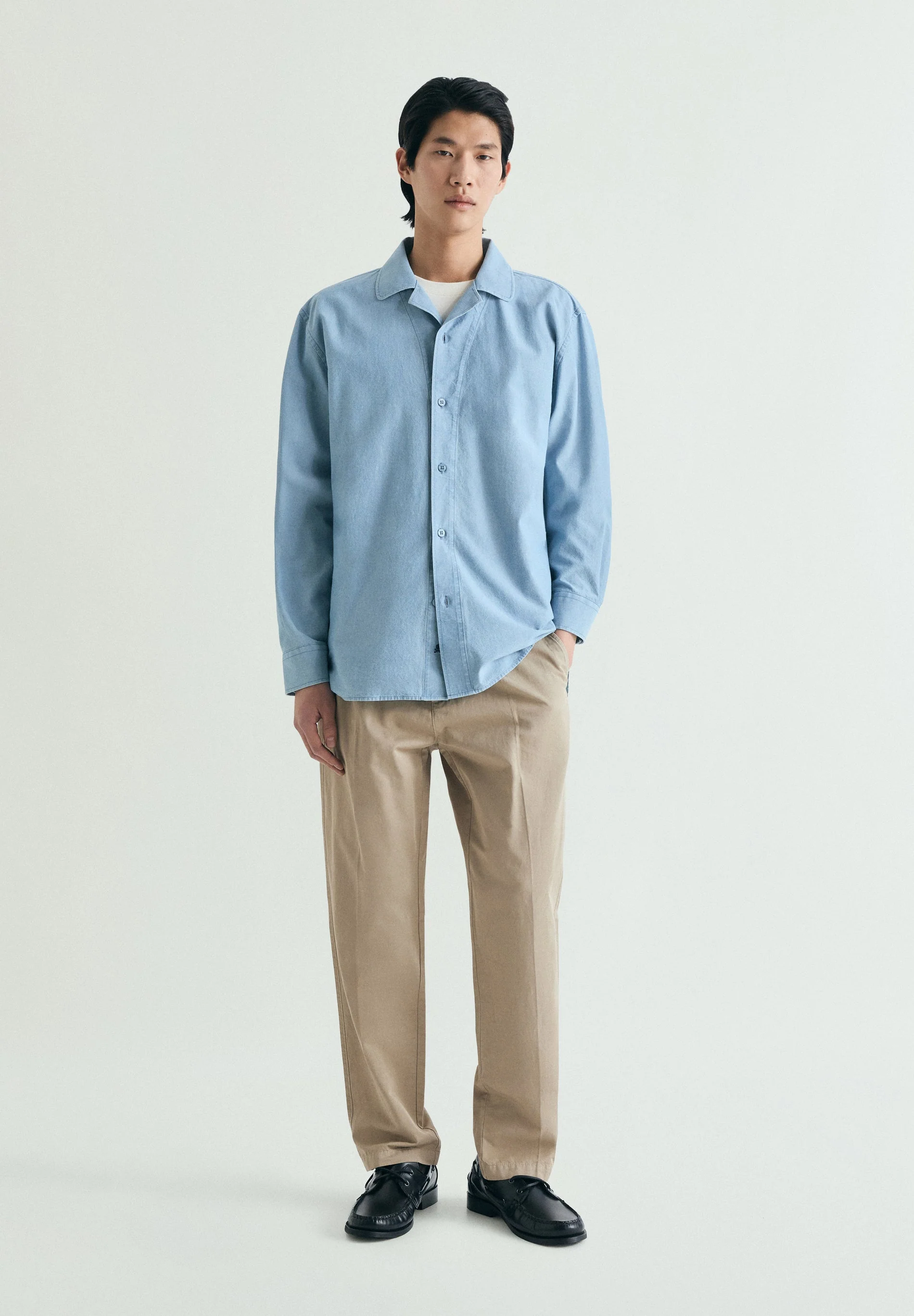 REGULAR FIT DENIM SHIRT - Image 2