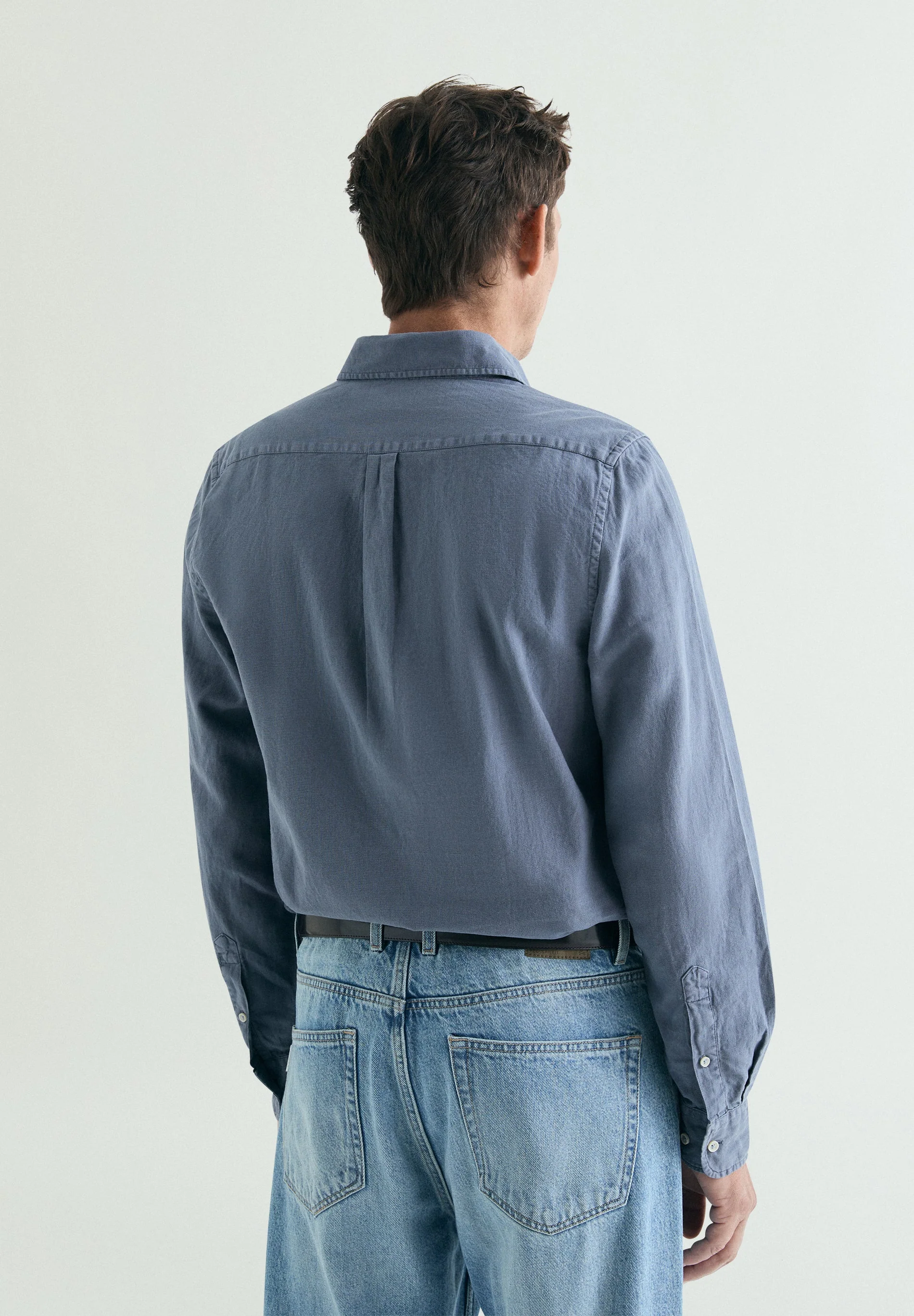 REGULAR FIT LINEN POLO SHIRT - Image 2