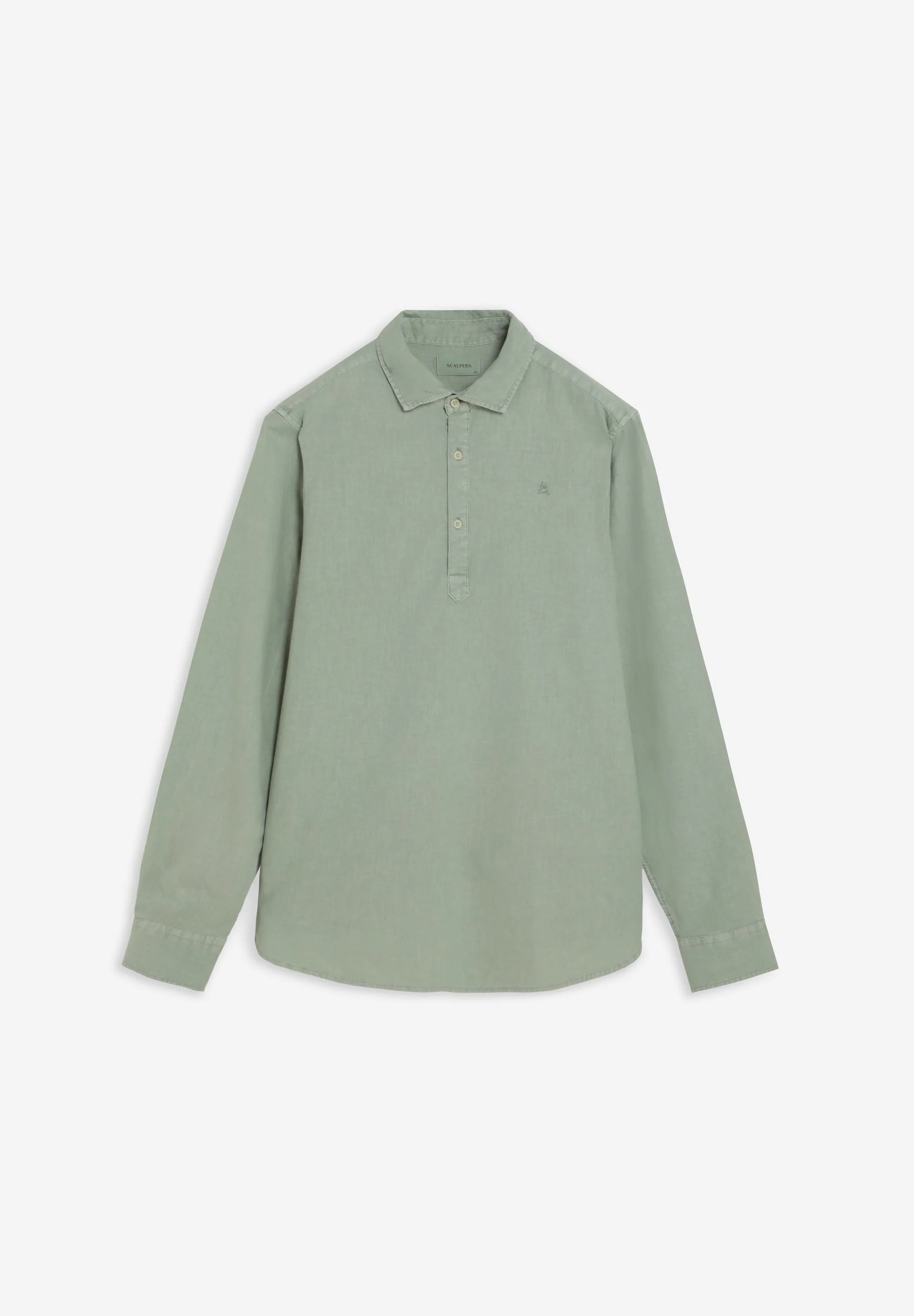 REGULAR FIT LINEN POLO SHIRT
