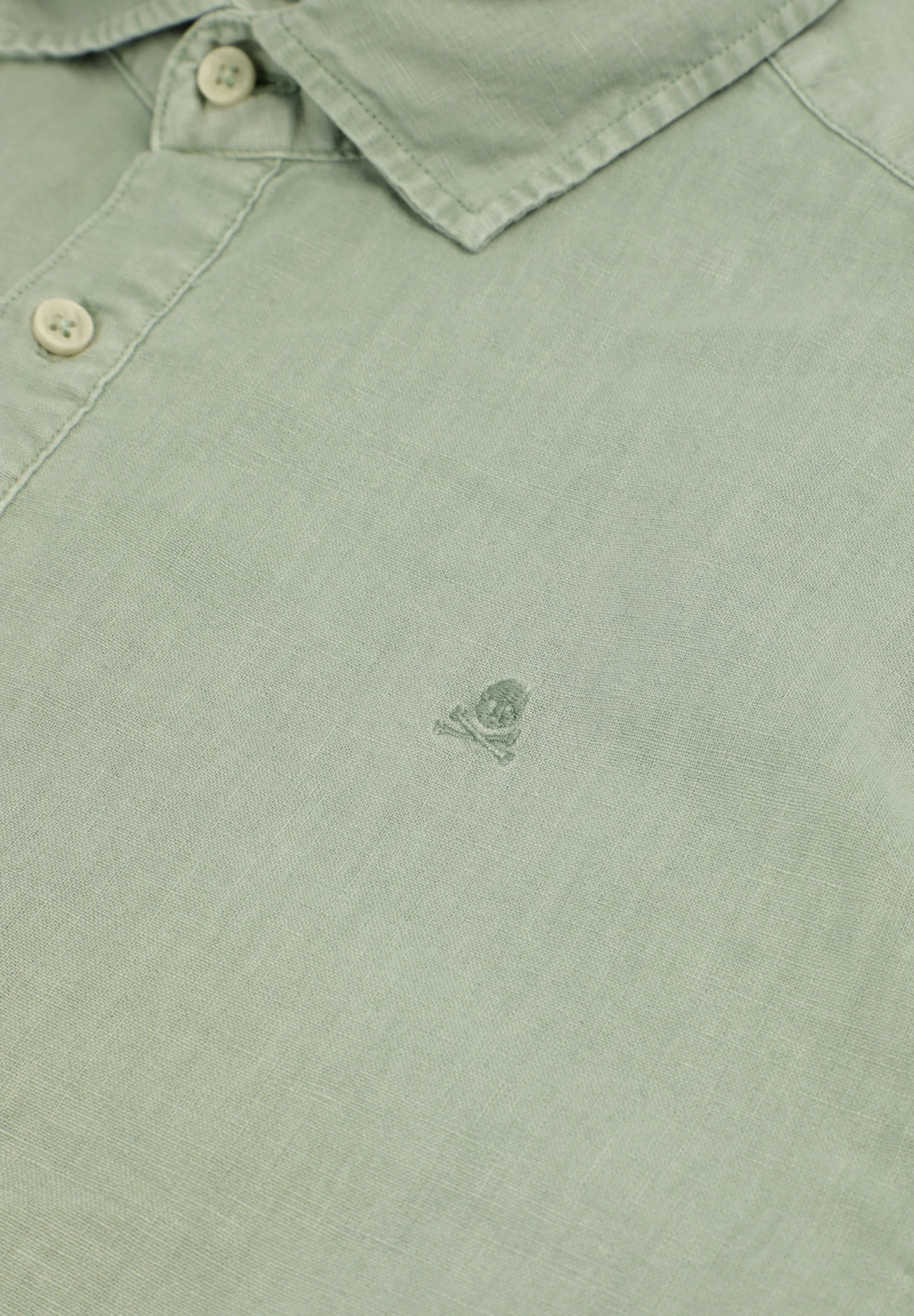 REGULAR FIT LINEN POLO SHIRT - Image 3