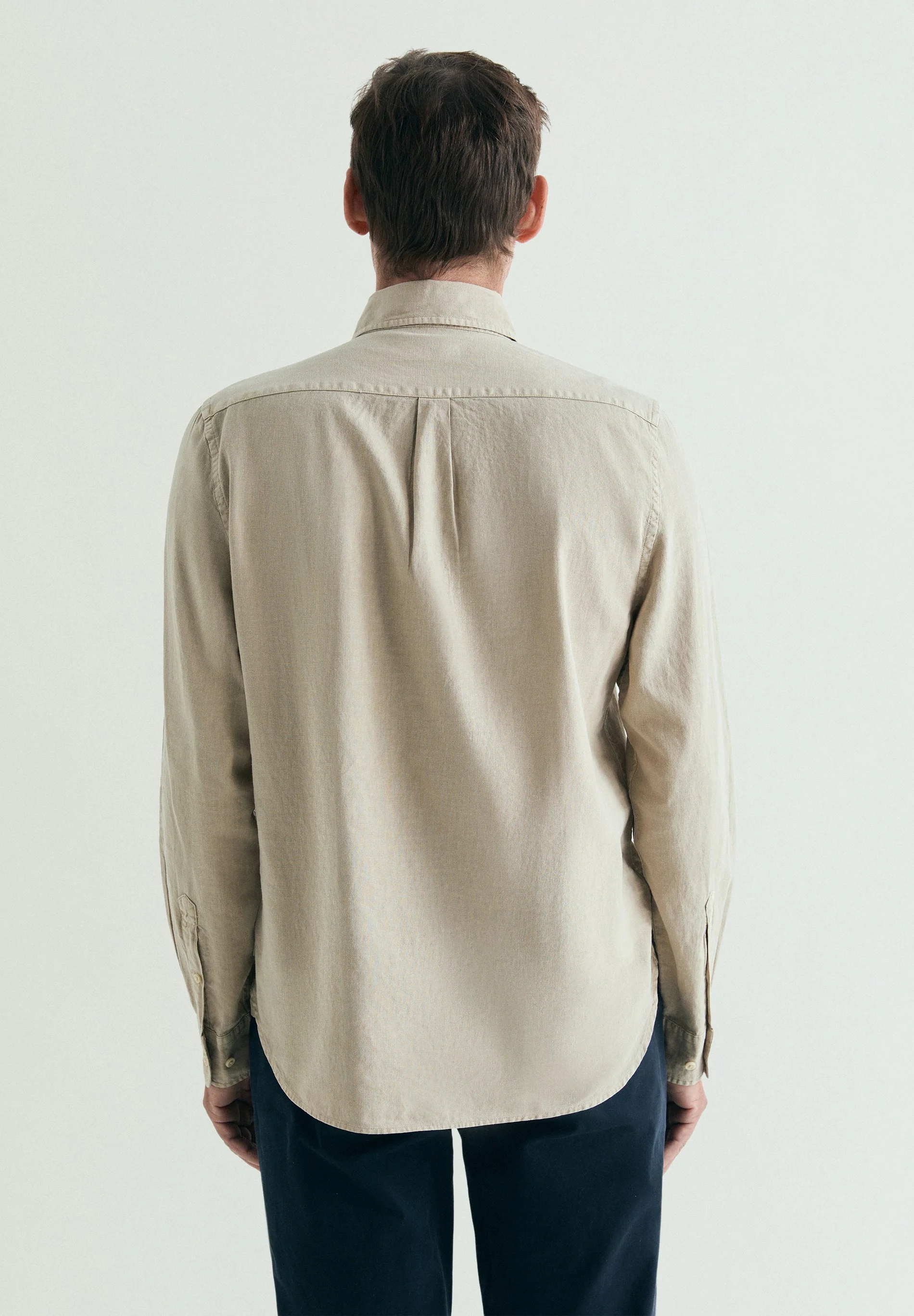 REGULAR FIT LINEN POLO SHIRT - Image 3