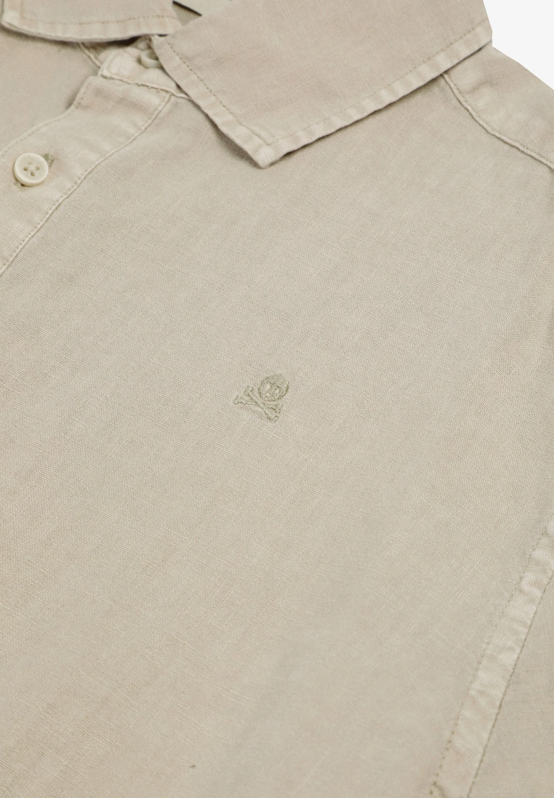REGULAR FIT LINEN POLO SHIRT - Image 6