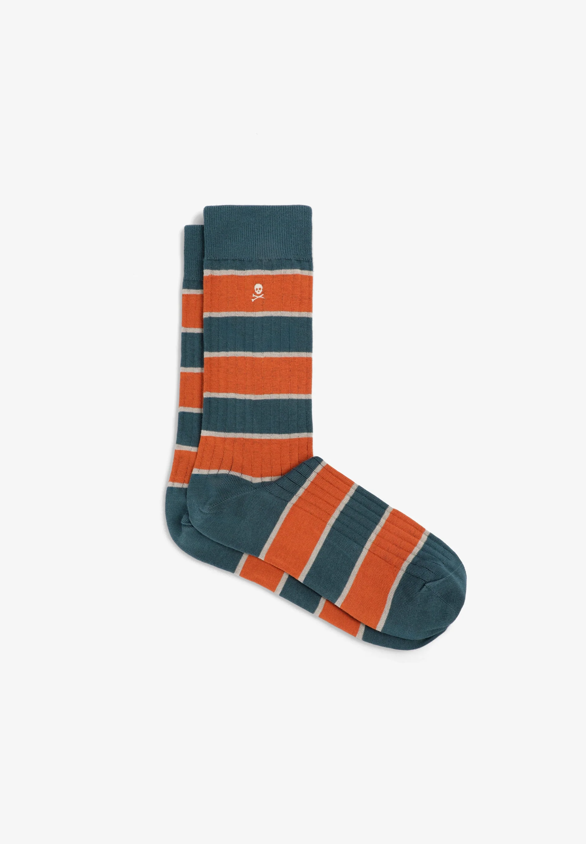 CONTRAST STRIPED SOCKS