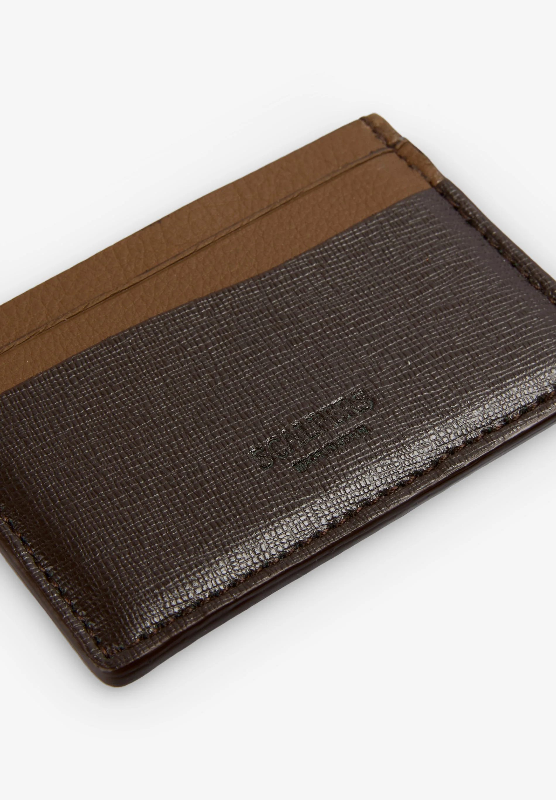 LEATHER CARD HOLDER WITH ENGRAVED LOGO - Image 5